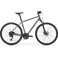 Merida Crossway 300 Hybrid Bike Silk Warm Slate Grey/Black