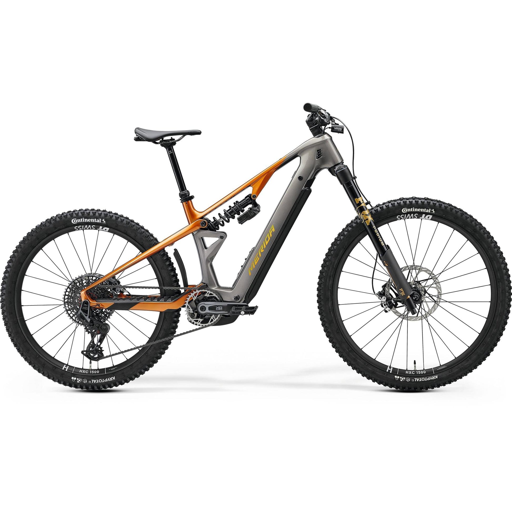 Merida Lithos 10K Electric Enduro Bike Grey/Wild Honey – 99 Bikes