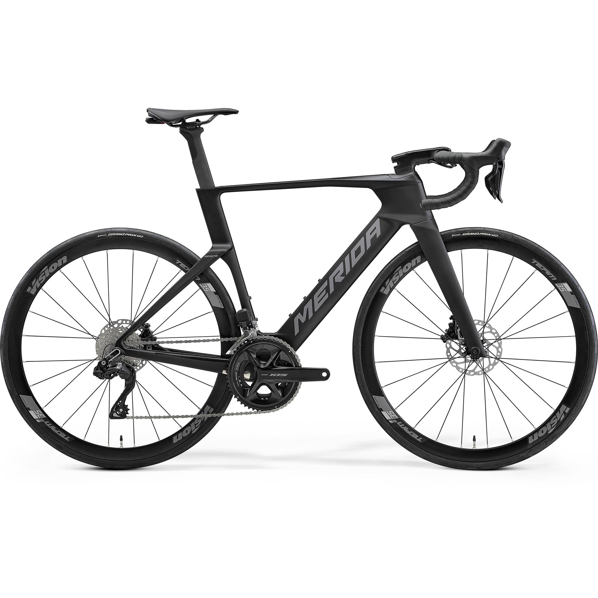 Merida Reacto 5000 Aero Road Bike Silk Black/Gunmetal Grey