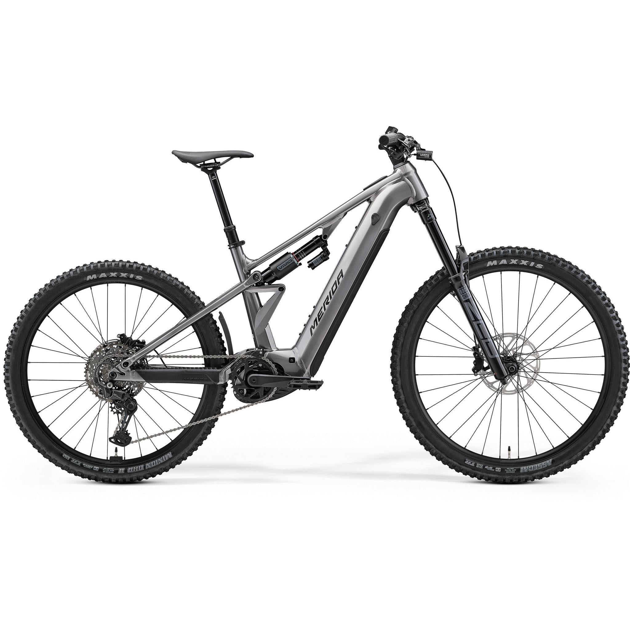 Merida eOne-Eighty 500 Electric Enduro Bike Gunmetal Grey/Black