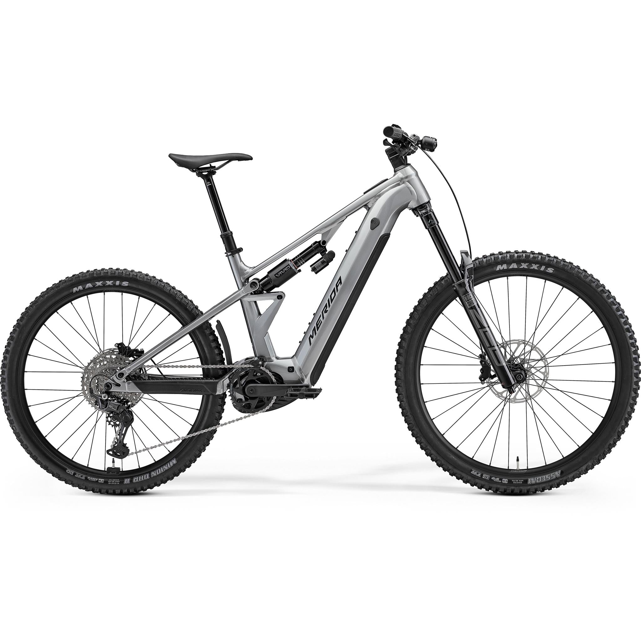 Merida eOne-Eighty 500 Electric Enduro Bike Gunmetal Grey/Black