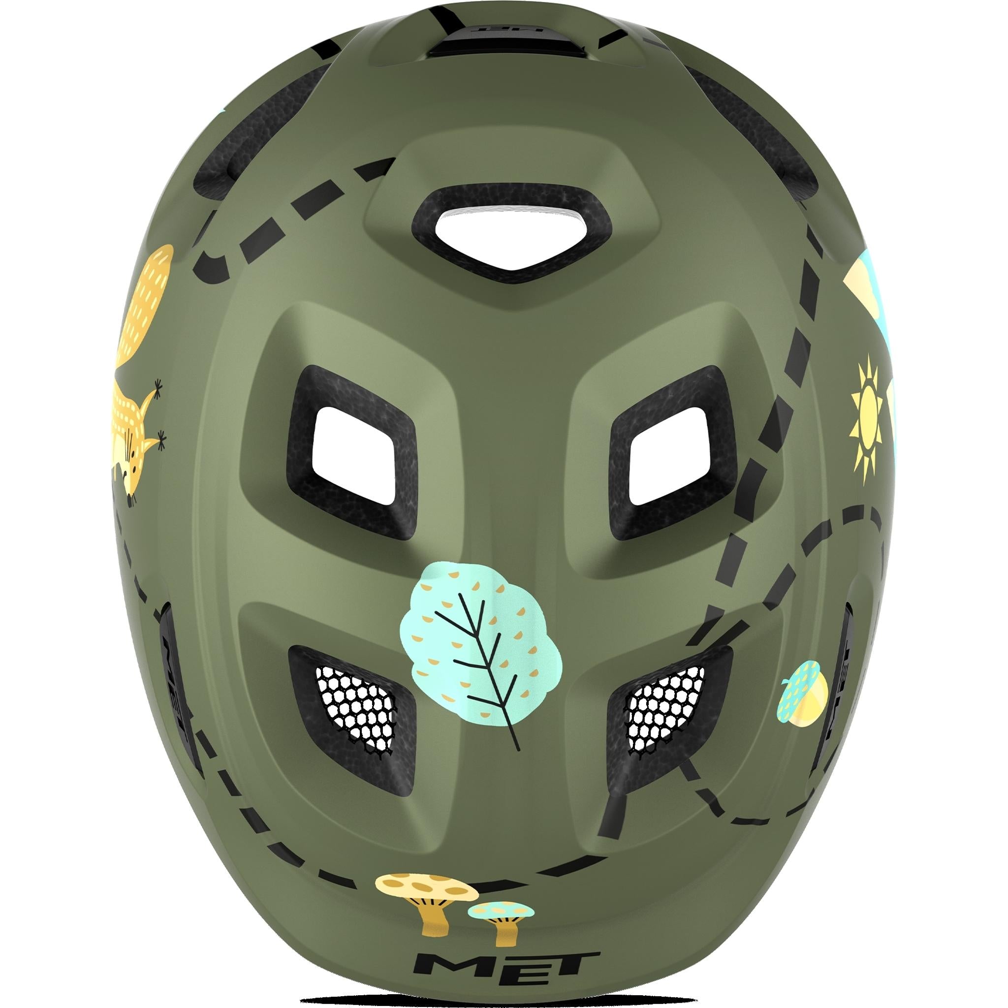 Met Hooray Kids Helmet Green Forest