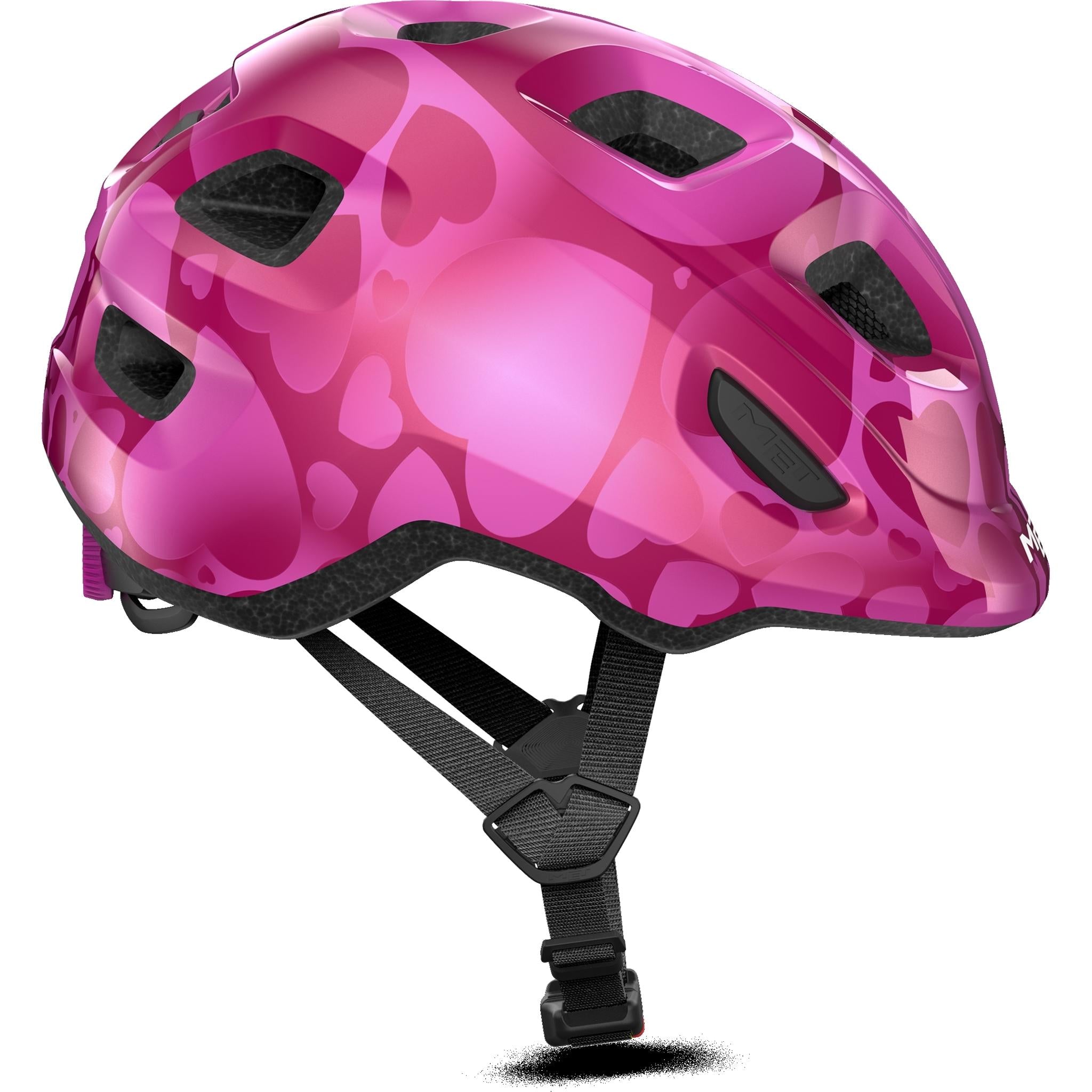 Met Hooray Kids Helmet Pink Hearts