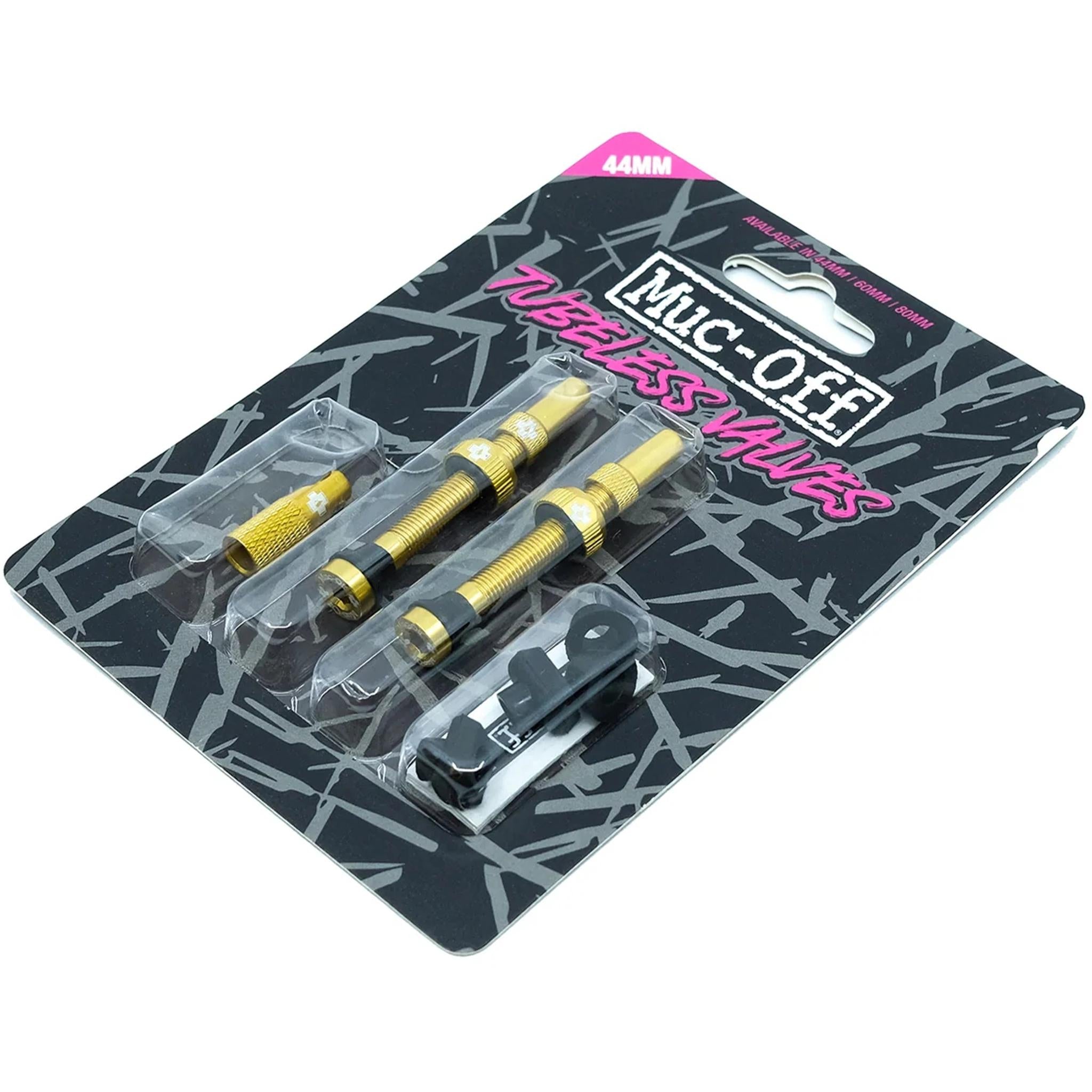 Muc-Off Tubeless Valve Kit V2 44mm Gold