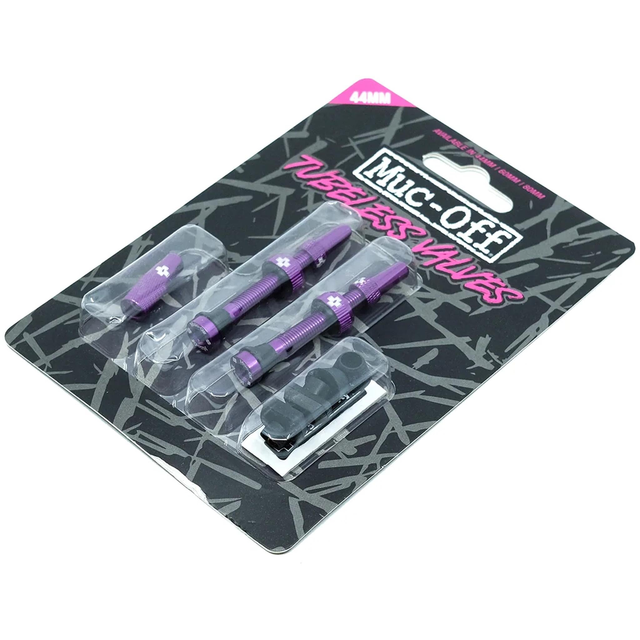 Muc-Off Tubeless Valve Kit V2 44mm Purple