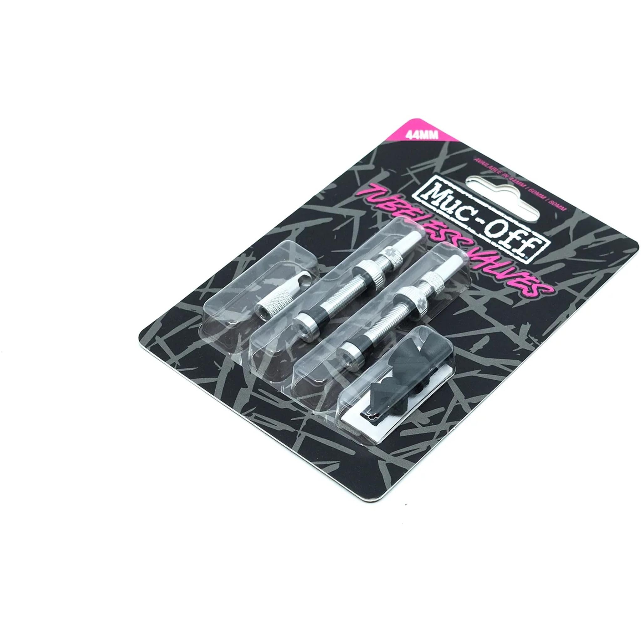 Muc-Off Tubeless Valve Kit V2 44mm Silver