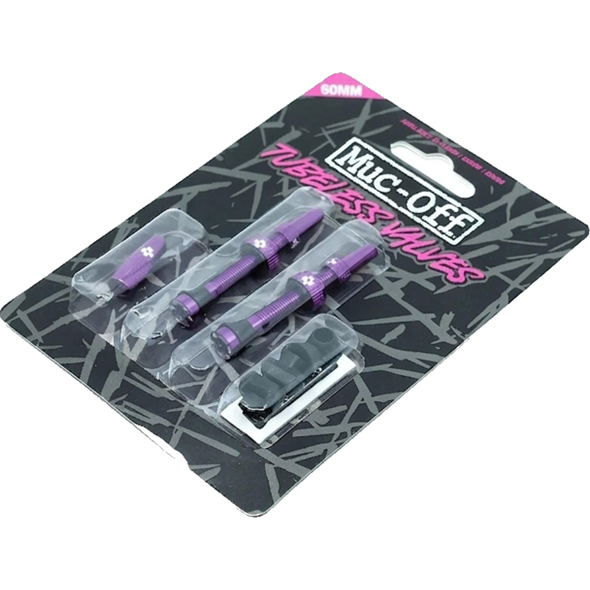 Muc-Off Tubeless Valve Kit V2 60mm Purple