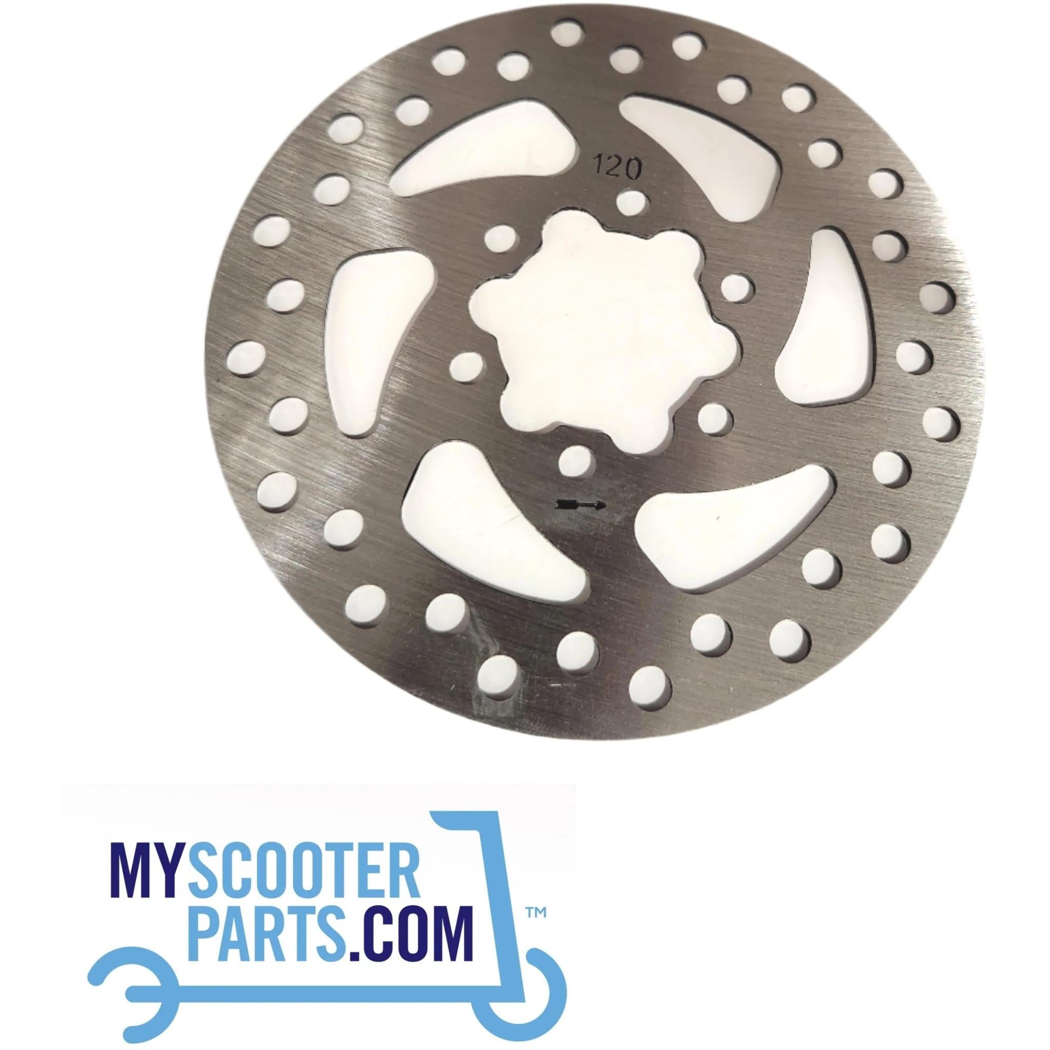 My Scooter Parts 6-Bolt E-Scooter Brake Disc Rotor 120mm (Dragon, Kaabo, Mercane)