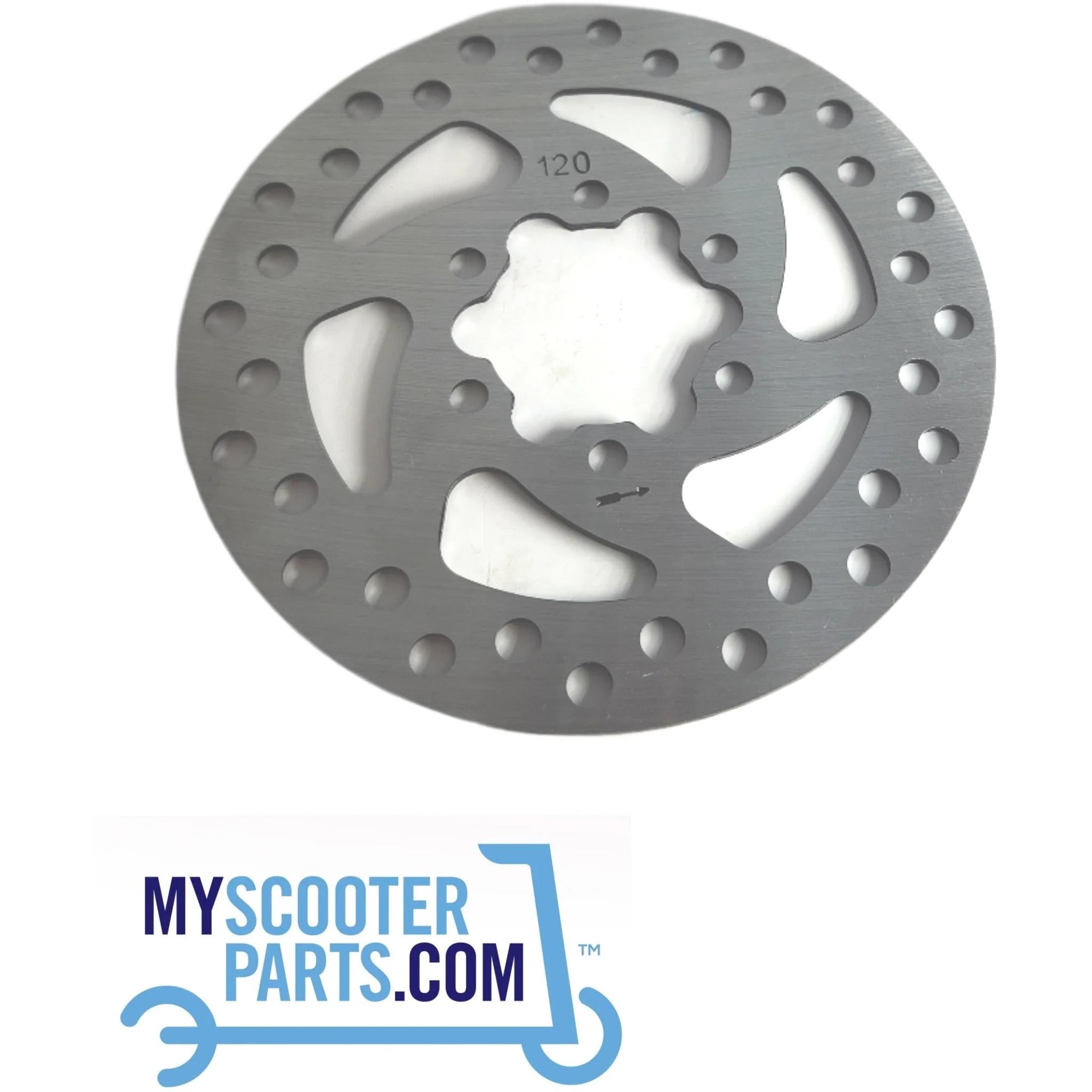 My Scooter Parts 6-Bolt E-Scooter Brake Disc Rotor 120mm (Dragon, Kaabo, Mercane)
