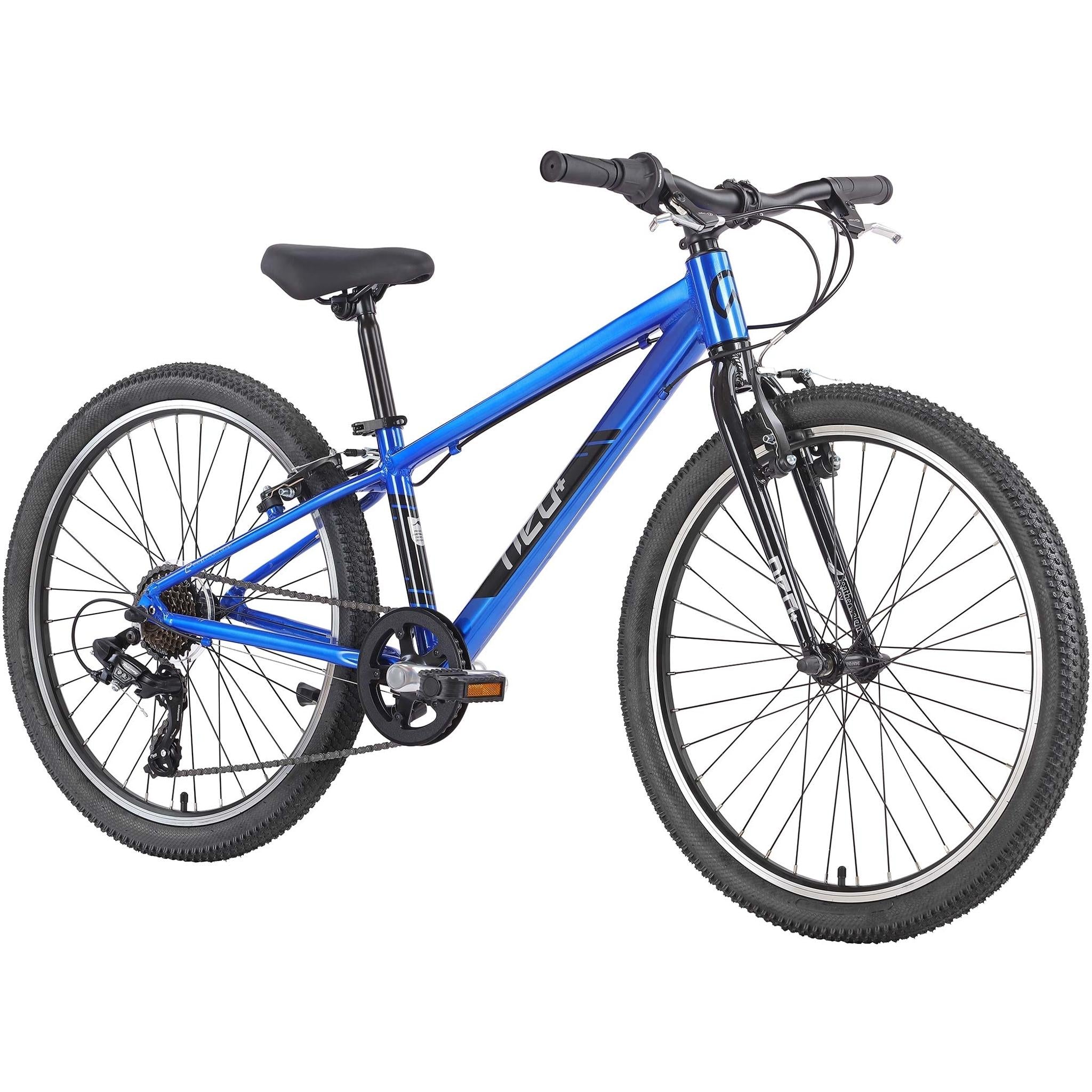 Neo+ 24'' Kids Bike 7-Speed Chrome Blue