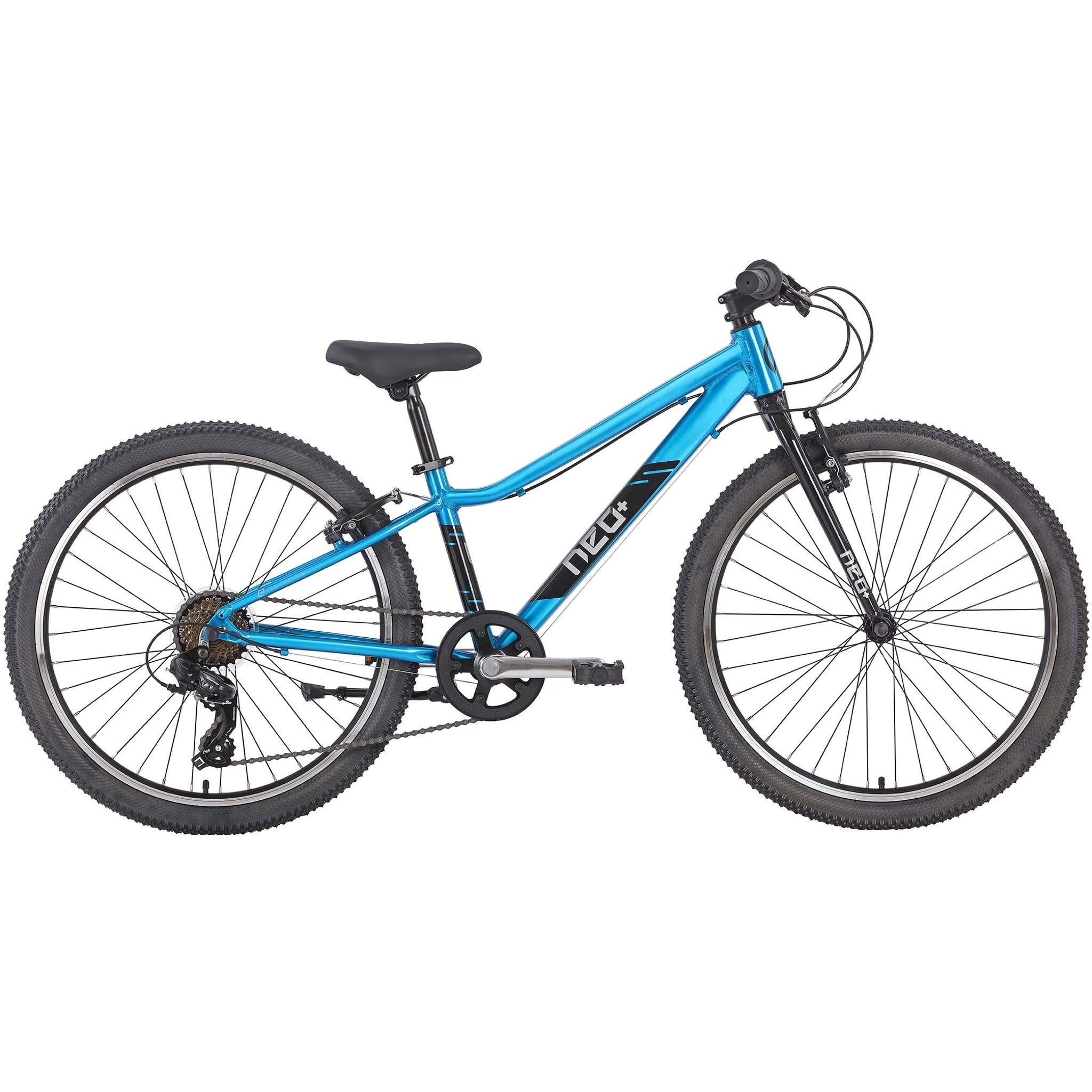 Neo+ 24'' Kids Bike 7-Speed Chrome Sky Blue