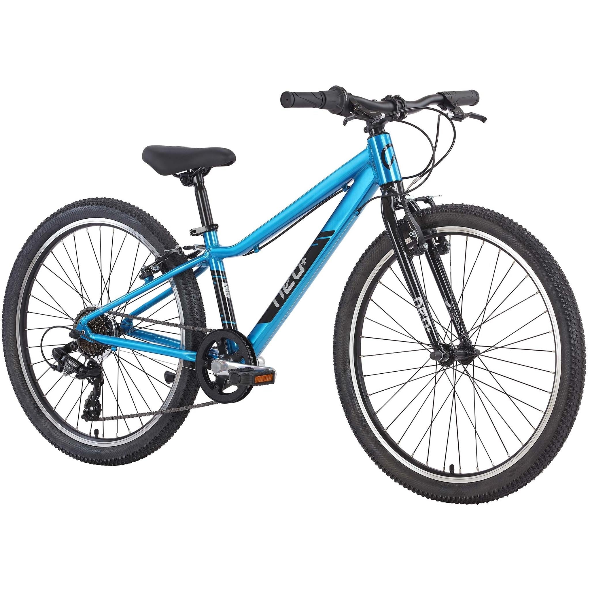 Neo+ 24'' Kids Bike 7-Speed Chrome Sky Blue