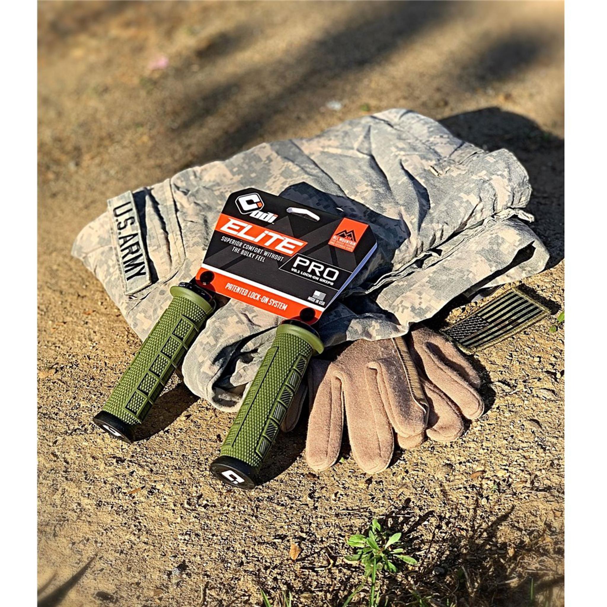 ODI Elite Pro MTB Lock-On Grip v2.1 135mm Army Green