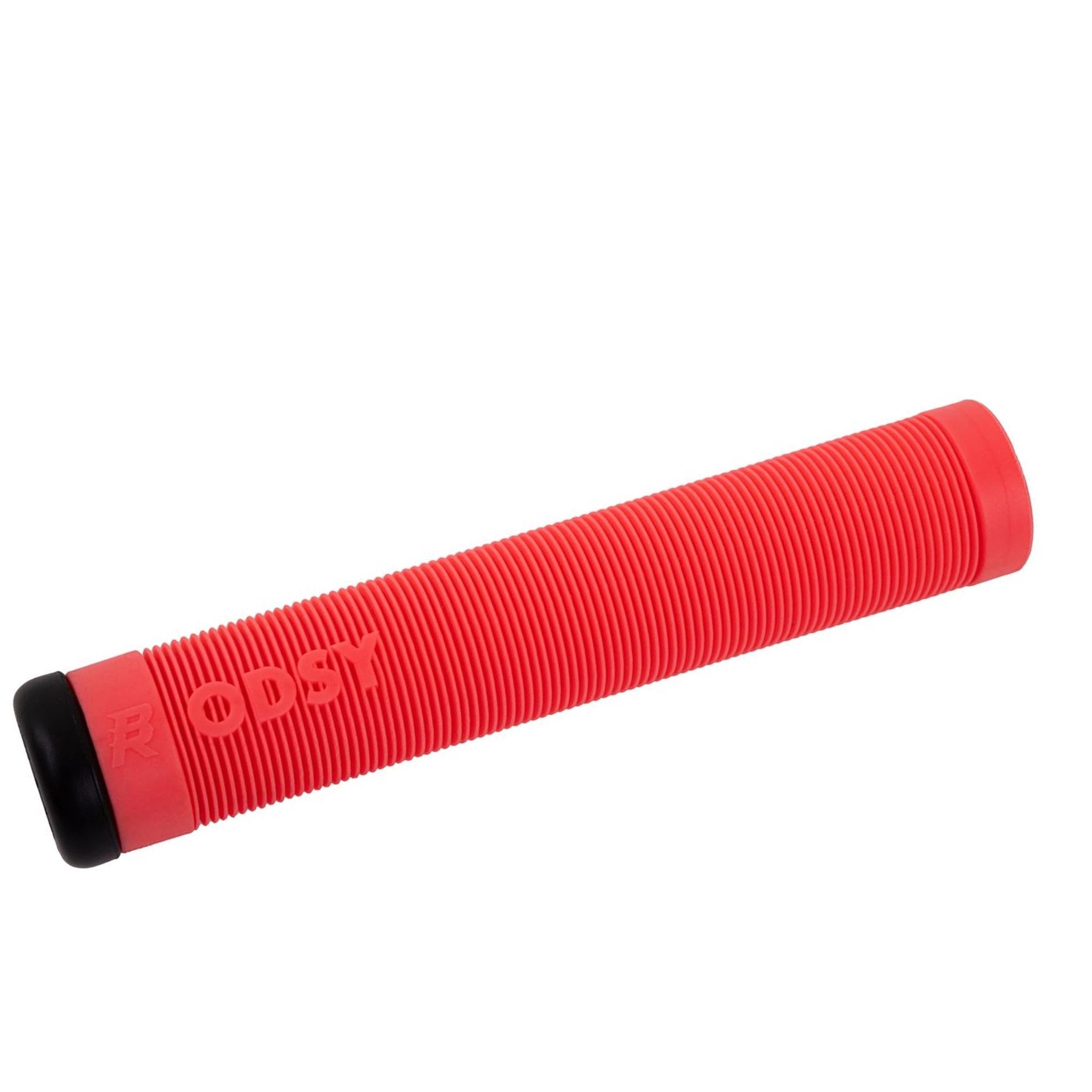 Odyssey Broc Raiford Push On BMX Grips 160mm Fluoro Red