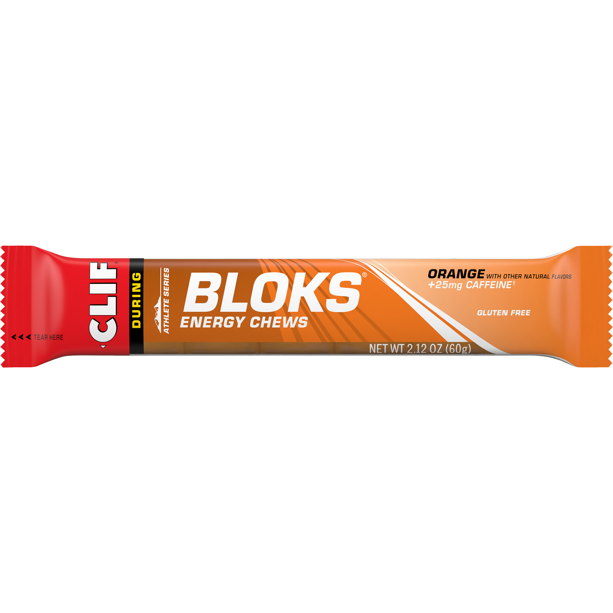 CLIF Bloks Energy Chews 60g Orange (+25mg Caffeine)