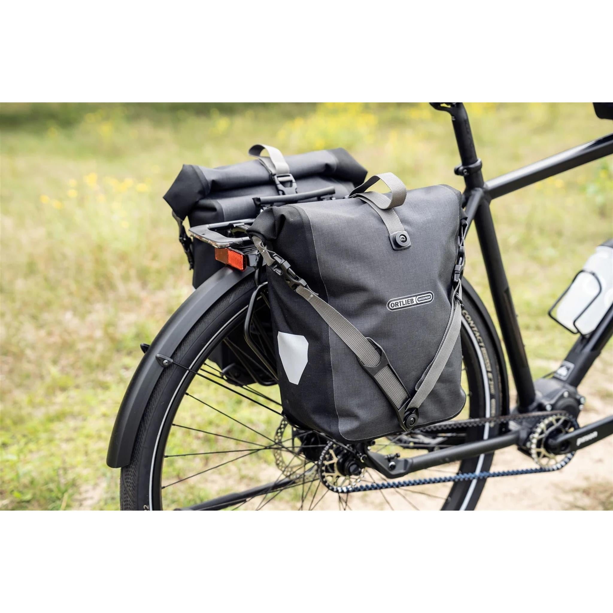 Ortlieb Sport-Roller Plus Waterproof Pannier Bag 14.5L Granite Black