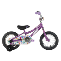 Pedal Sprout 12'' Kids Bike New Purple/Flowers