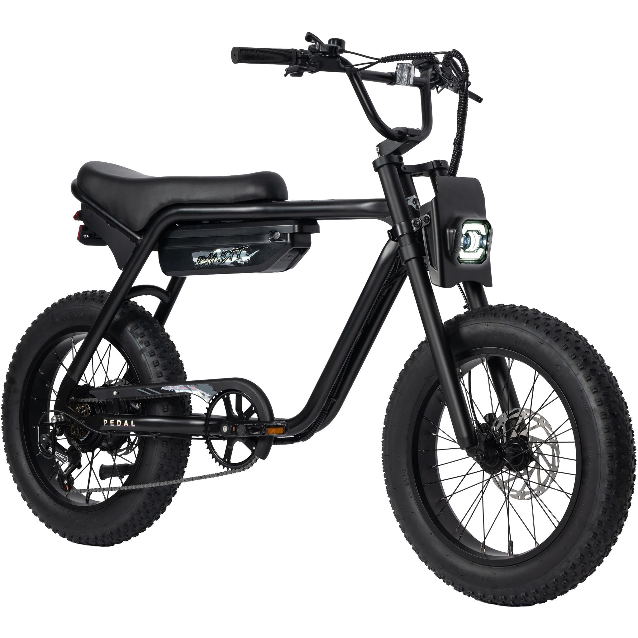 Pedal Bandit 20'' Electric Fat Tyre Bike Black