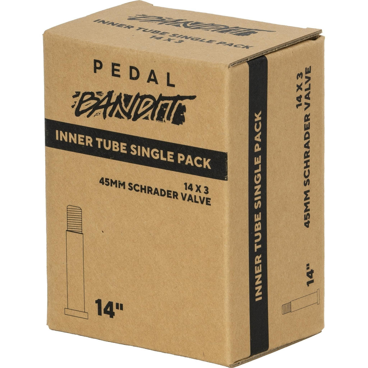 Pedal Bandit Mini Schrader Valve E-Bike Inner Tube 14 x 3''