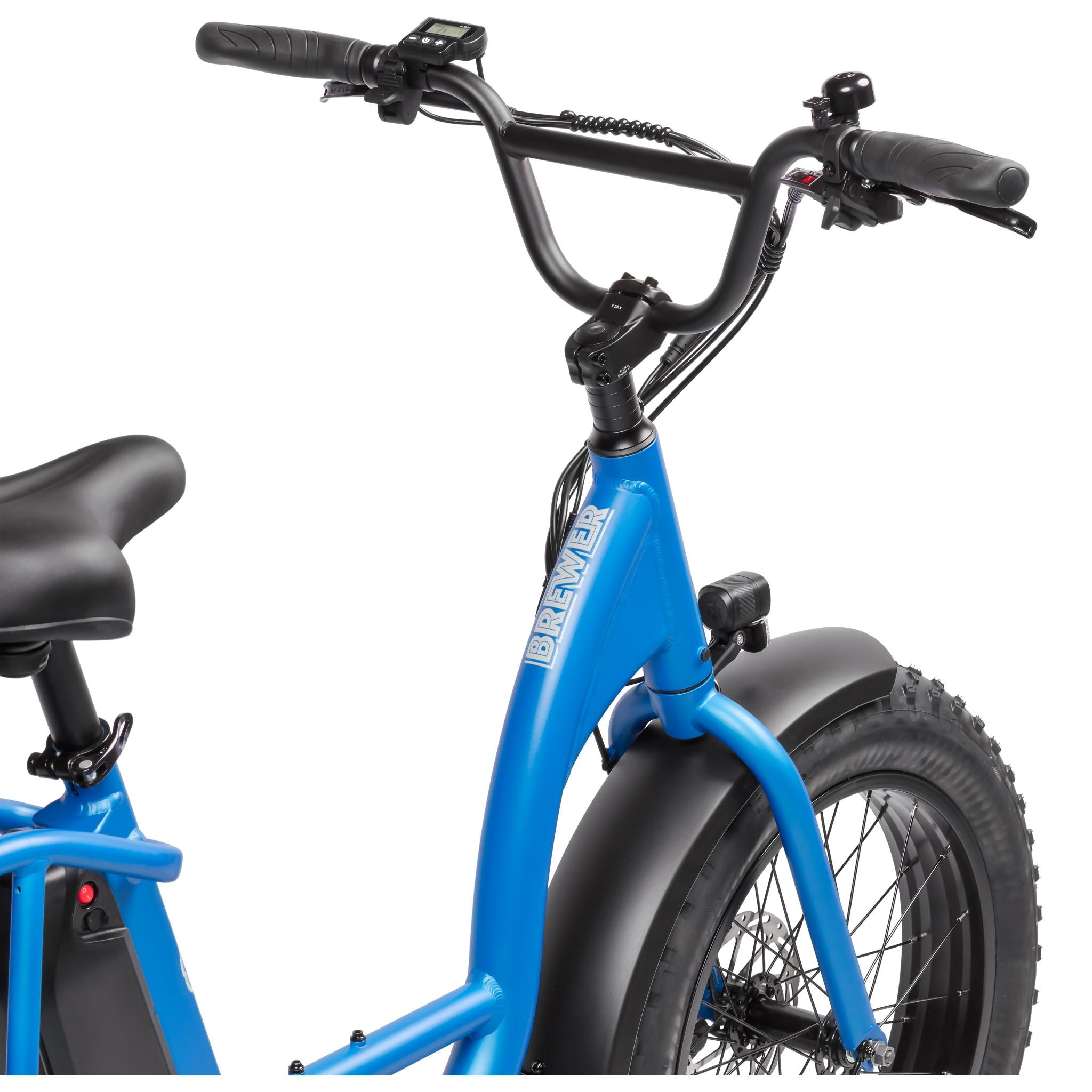 Pedal Brewer Electric Cruiser Bike Reef Blue 468Wh