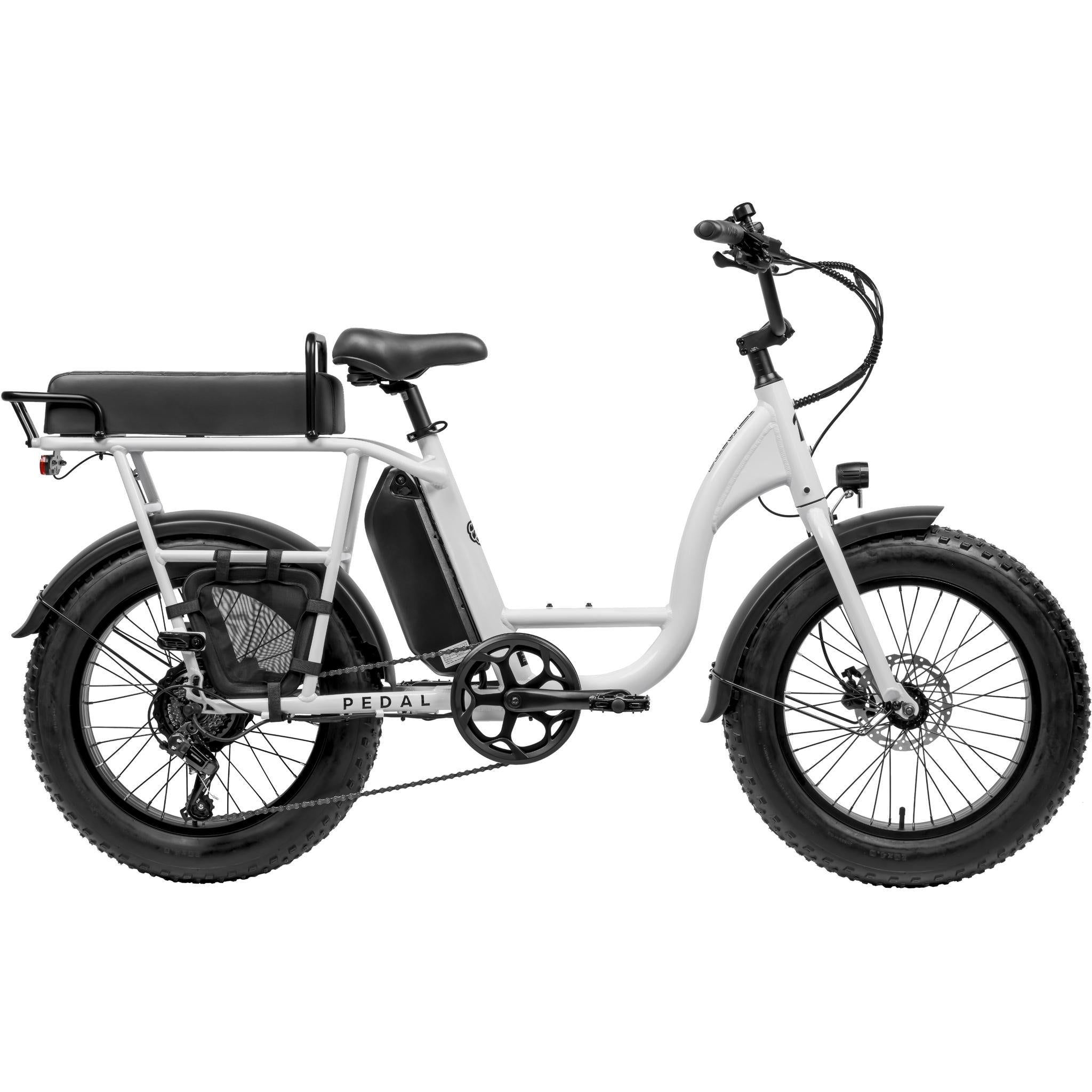 Pedal Brewer Electric Cruiser Bike White 560Wh