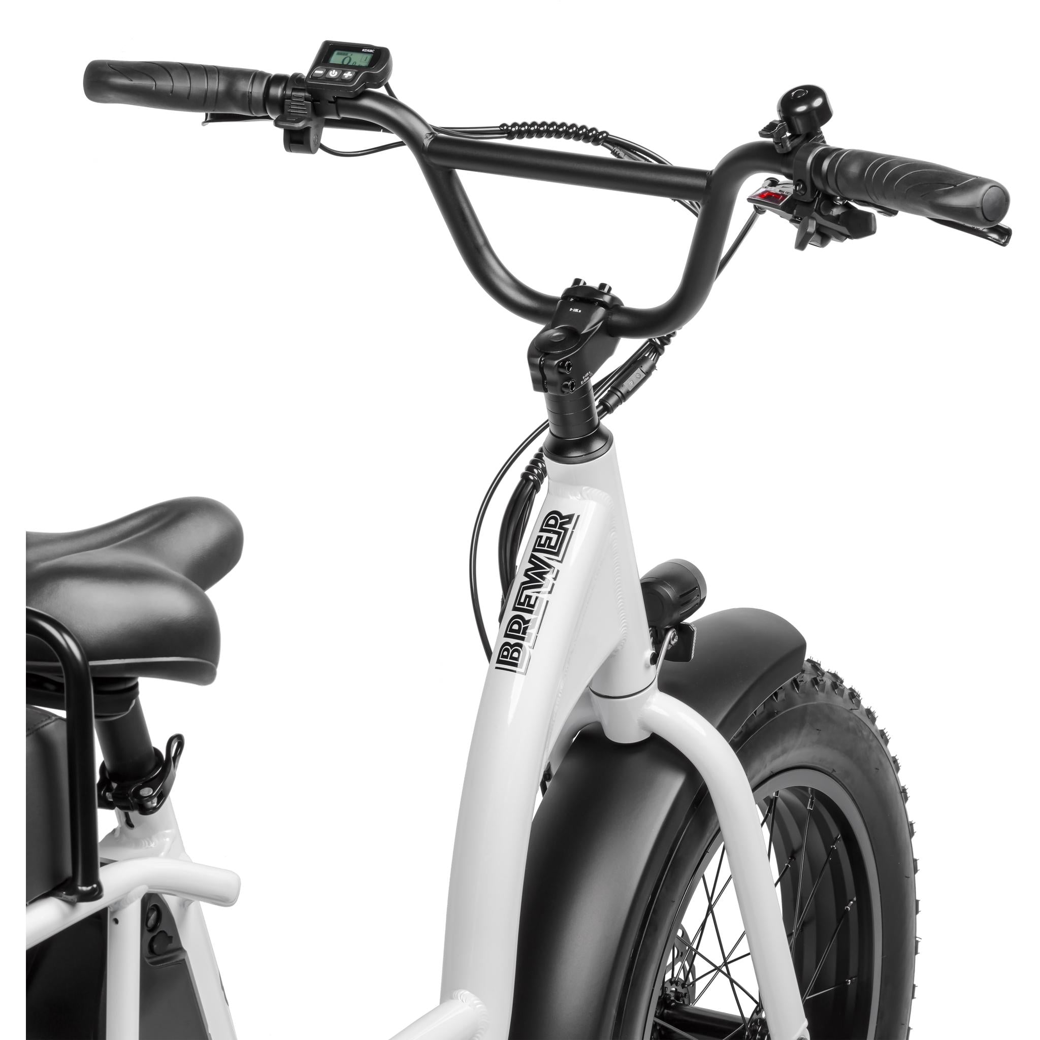Pedal Brewer Electric Cruiser Bike White 560Wh