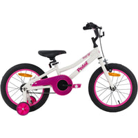 Pedal Buzz Steel 16'' Kids Bike White Pink