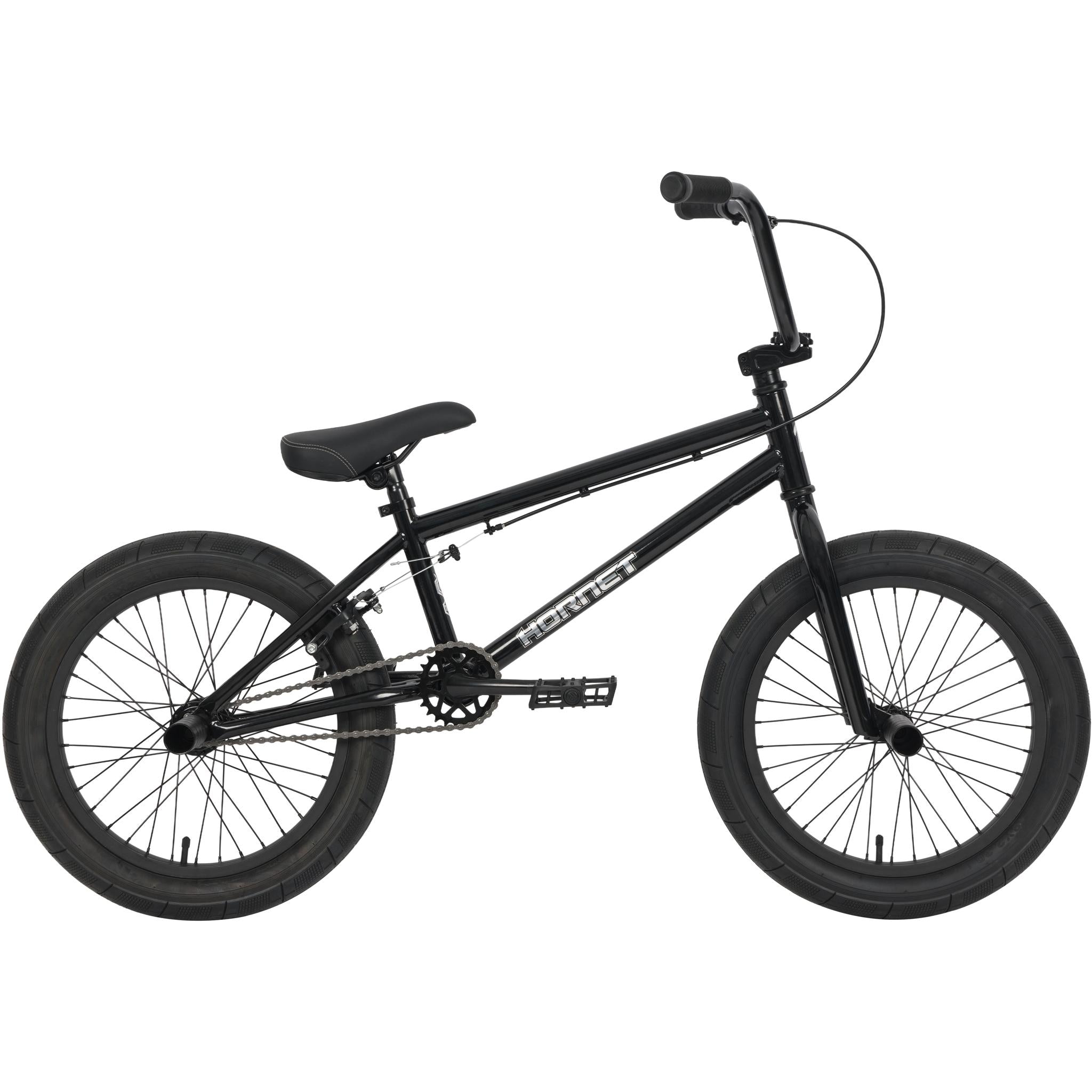 Forgotten Enigma Kids BMX Bike Gloss Black/Yellow