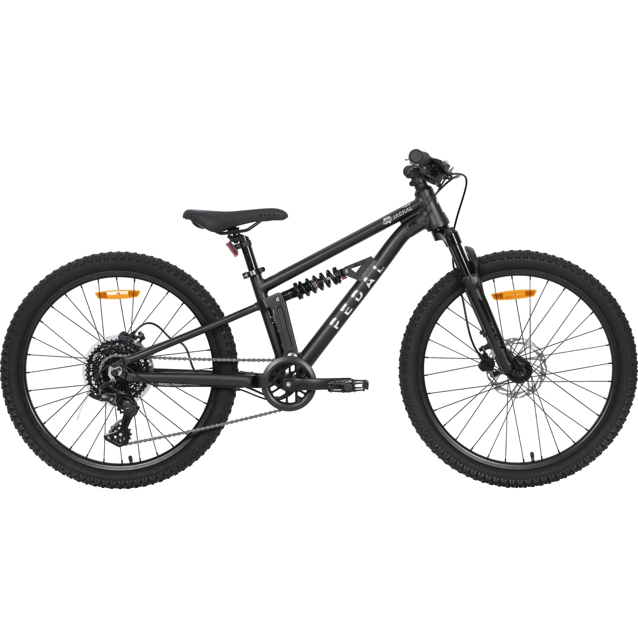 Pedal Jackal DS 24'' Kids Dual-Suspension Mountain Bike Cosmic Black