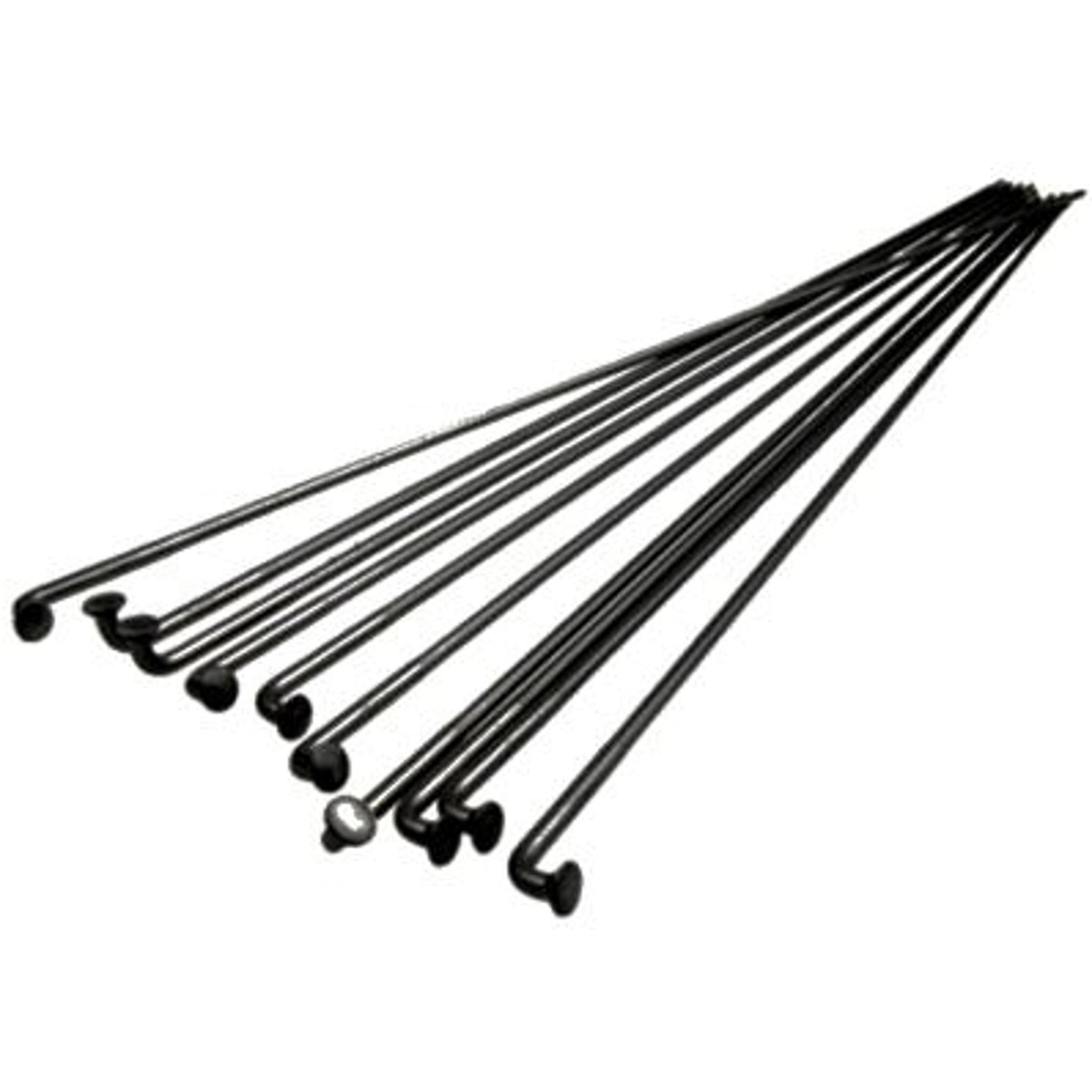 Pillar PD1415 Double Butted J-Bend Spoke 298mm 14/15/14g with Brass Nipple Black