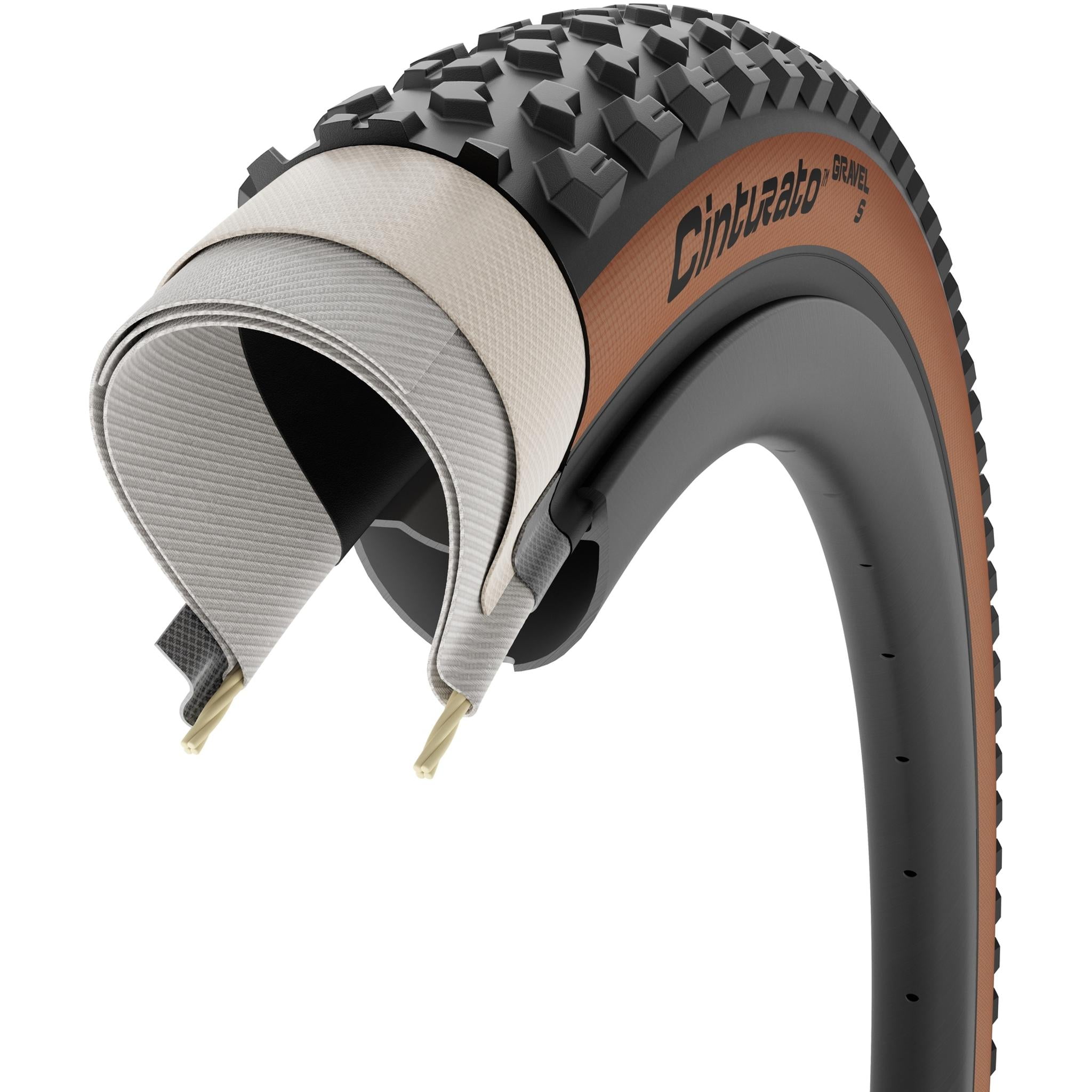 Pirelli Cinturato Classic TLR Gravel Tyre 700x40c Tan Wall