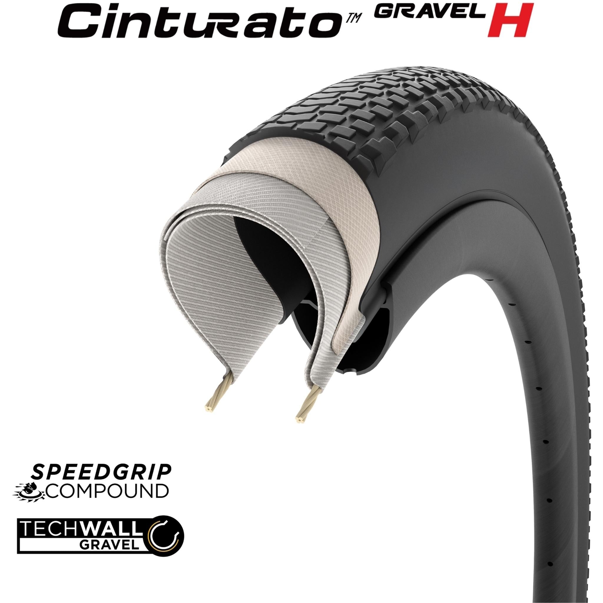 Pirelli Cinturato Gravel Performance H Gravel Tyre 700 x 50c Black