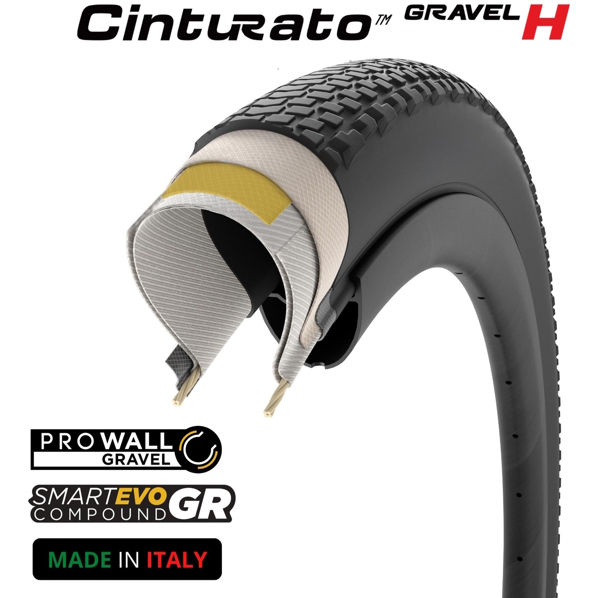 Pirelli Cinturato Gravel Performance H TLR Gravel Tyre 700 x 40c Tanwall