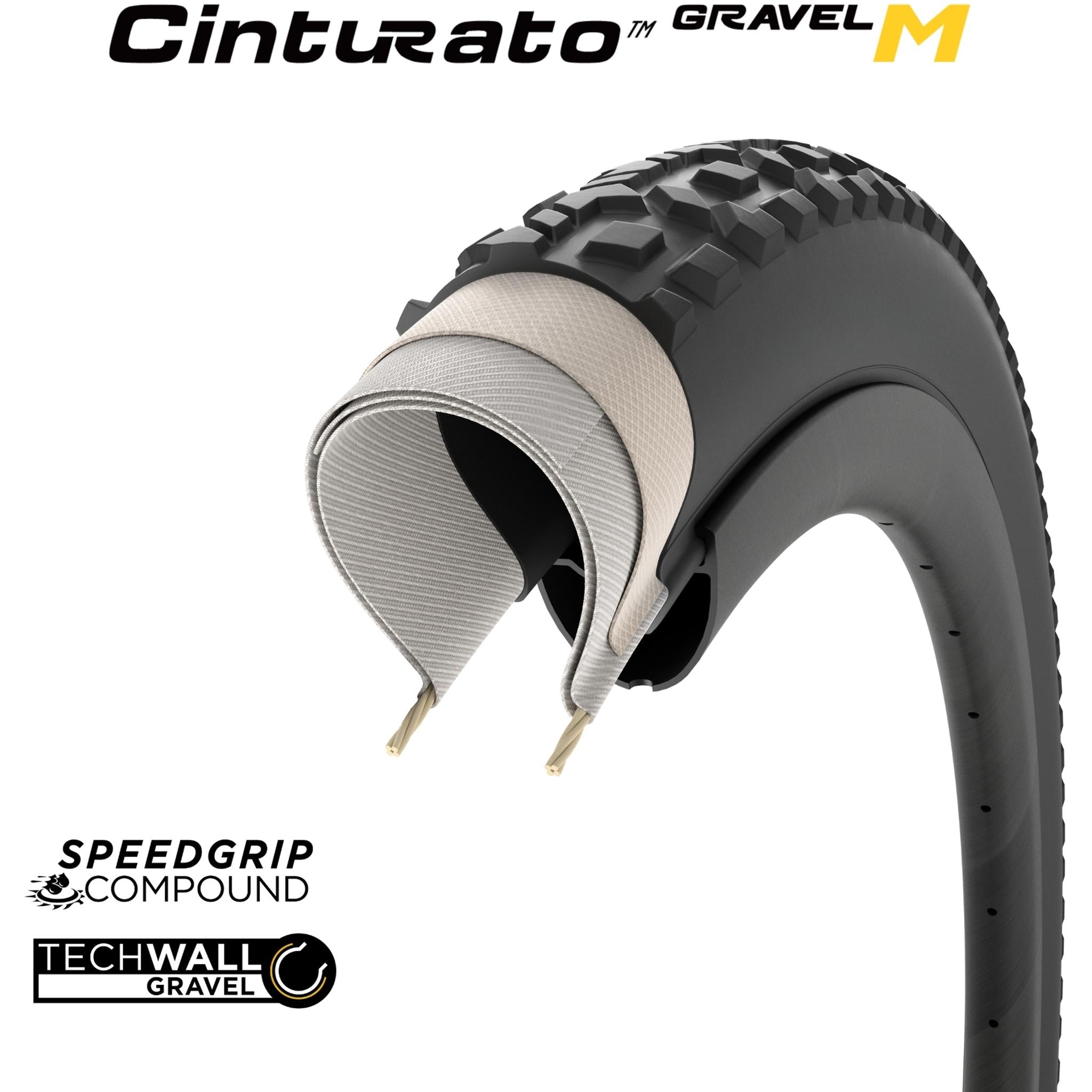 Pirelli Cinturato Gravel Performance M Gravel Tyre 700 x 45c Black