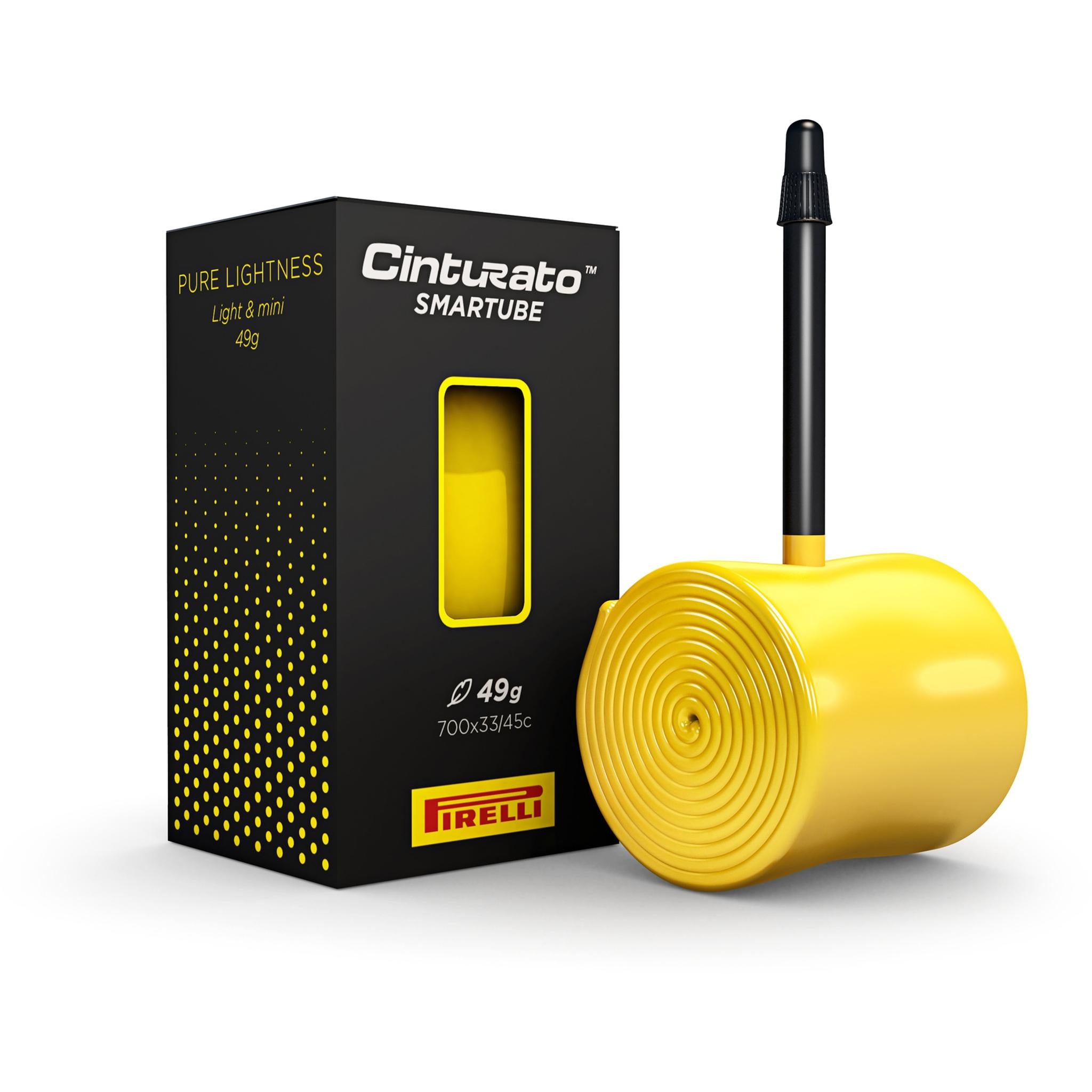 Pirelli Cinturato SmarTUBE TPU Presta Valve Tube 700x33-45c 60mm Yellow