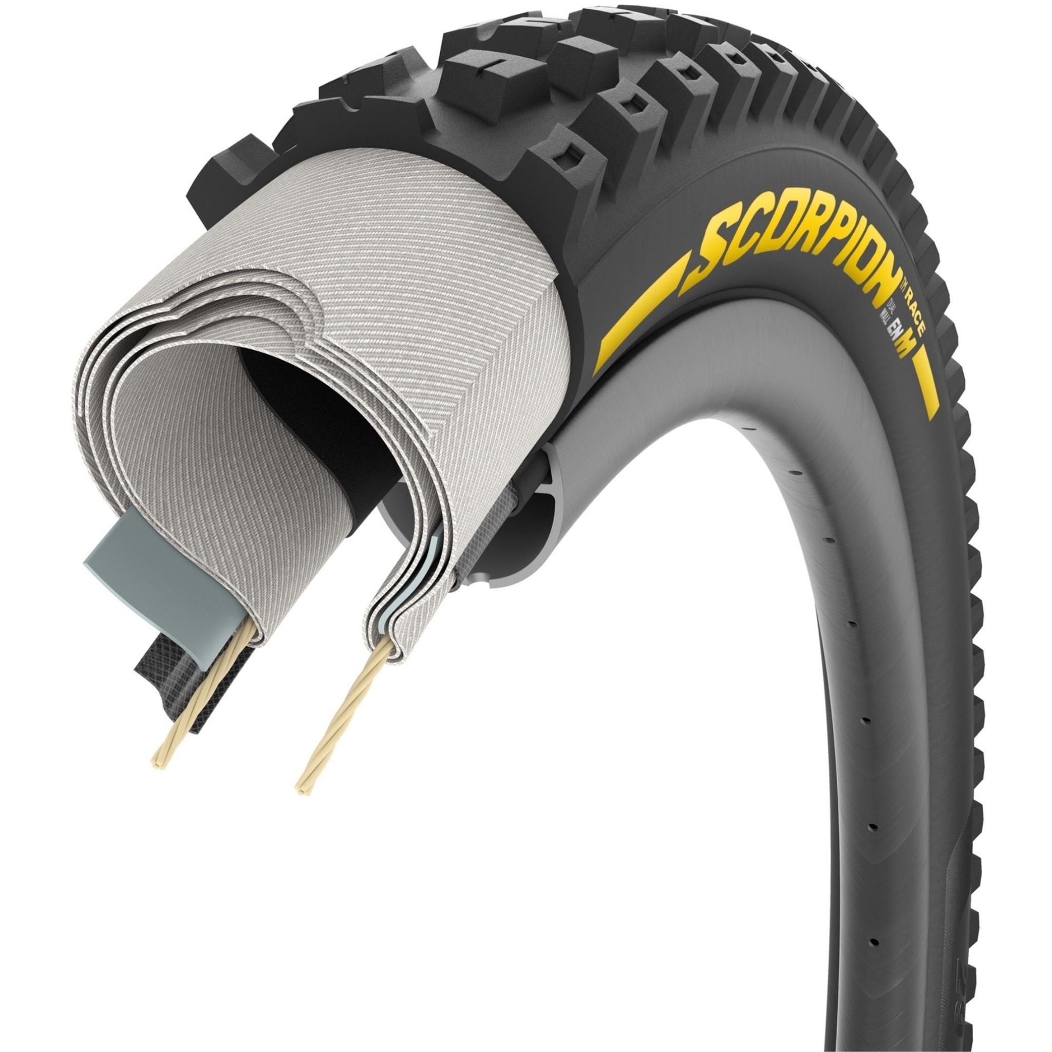 Pirelli Scorpion Race Enduro M Folding MTB Bike Tyre 27.5x2.5'' Yellow