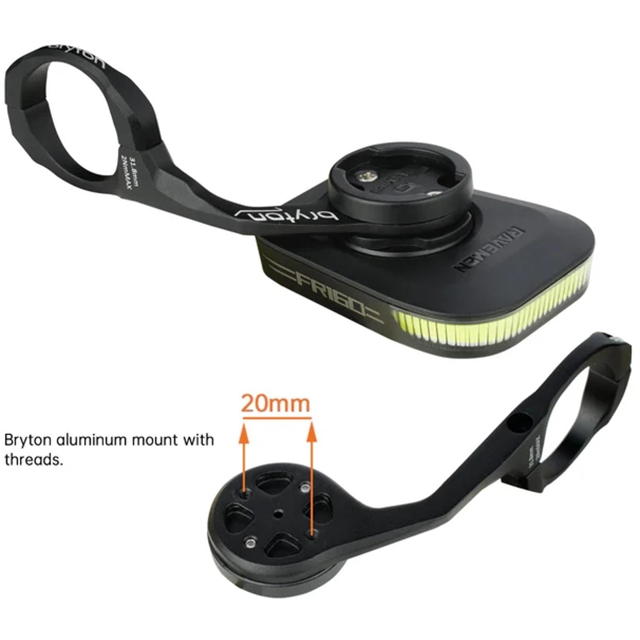 Ravemen AGM02 - Garmin Bottom Mounting Tab - for FR160/FR300 Direct Mounting