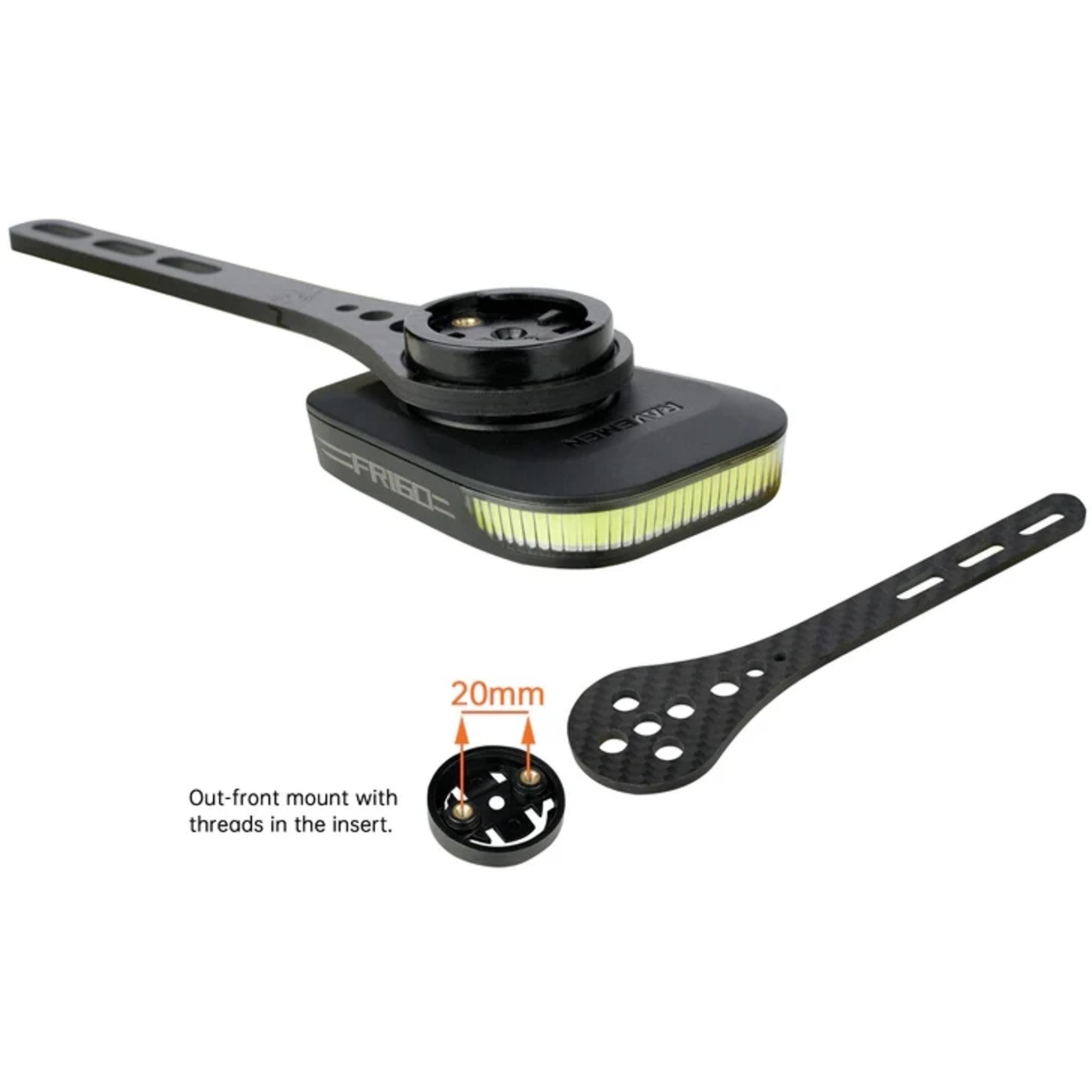 Ravemen AGM02 - Garmin Bottom Mounting Tab - for FR160/FR300 Direct Mounting