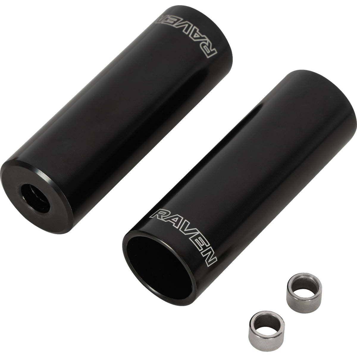 Raven Alloy BMX Pegs 110 x 10/14mm Black (Pair)