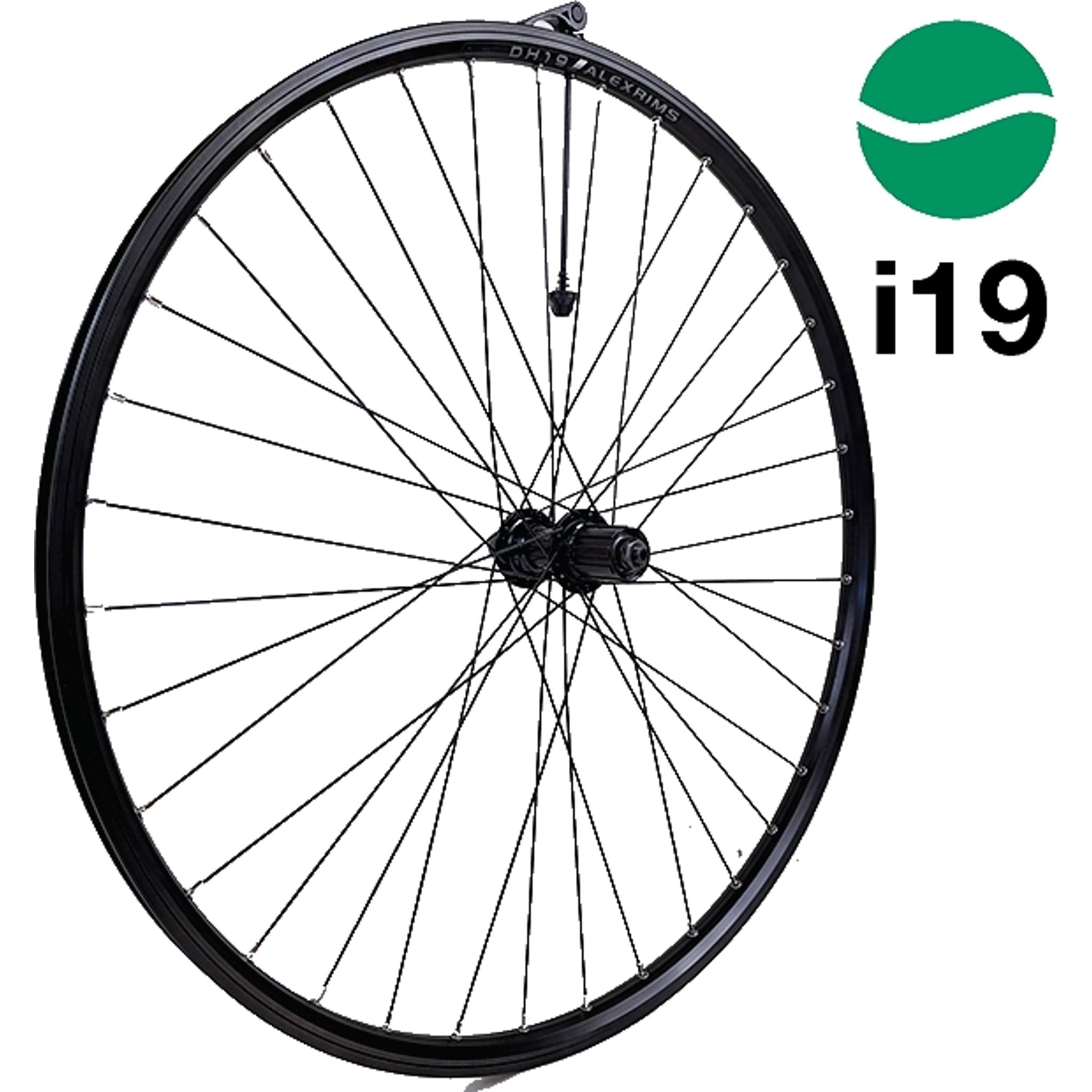 Ryde Green Range i19 QR Rim Brake MTB Rear Wheel 26'' Black