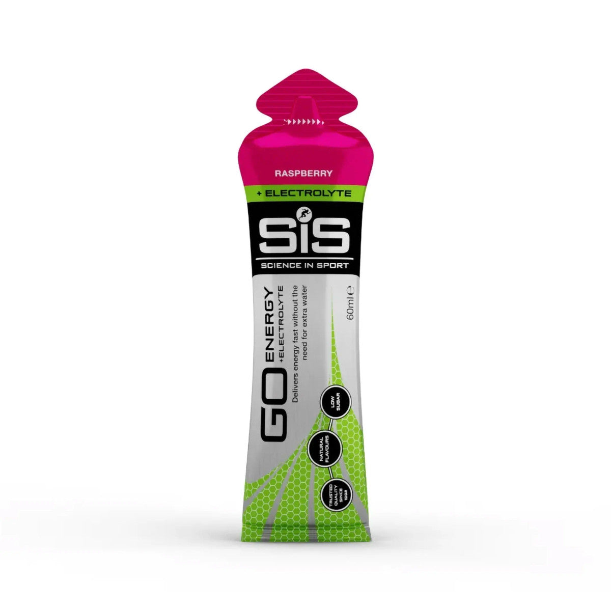 SIS Go Energy Plus Electrolyte Gel Raspberry 60ml Sachet