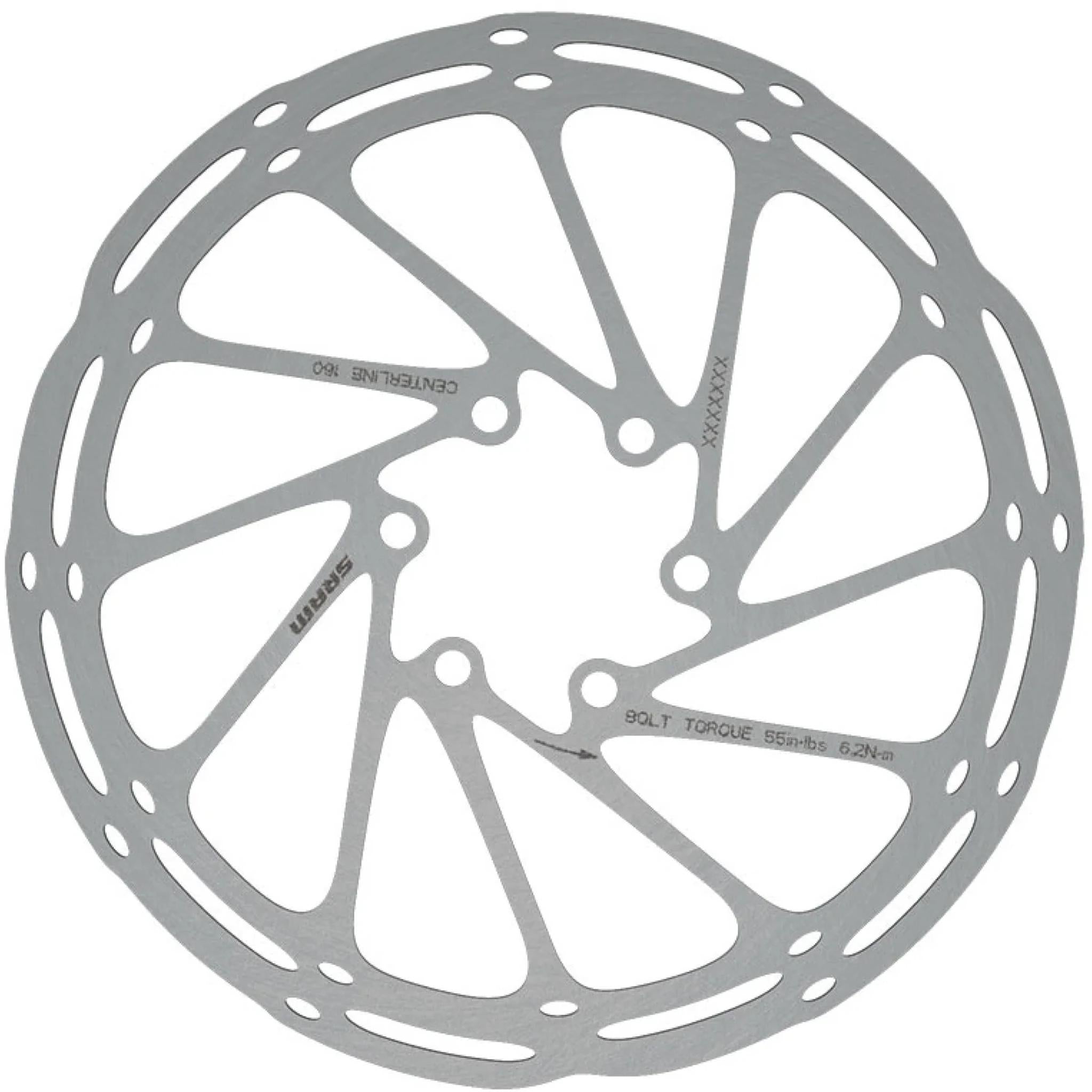 SRAM CenterLine 6-Bolt Hydraulic Disc Brake Rotor 160mm Silver