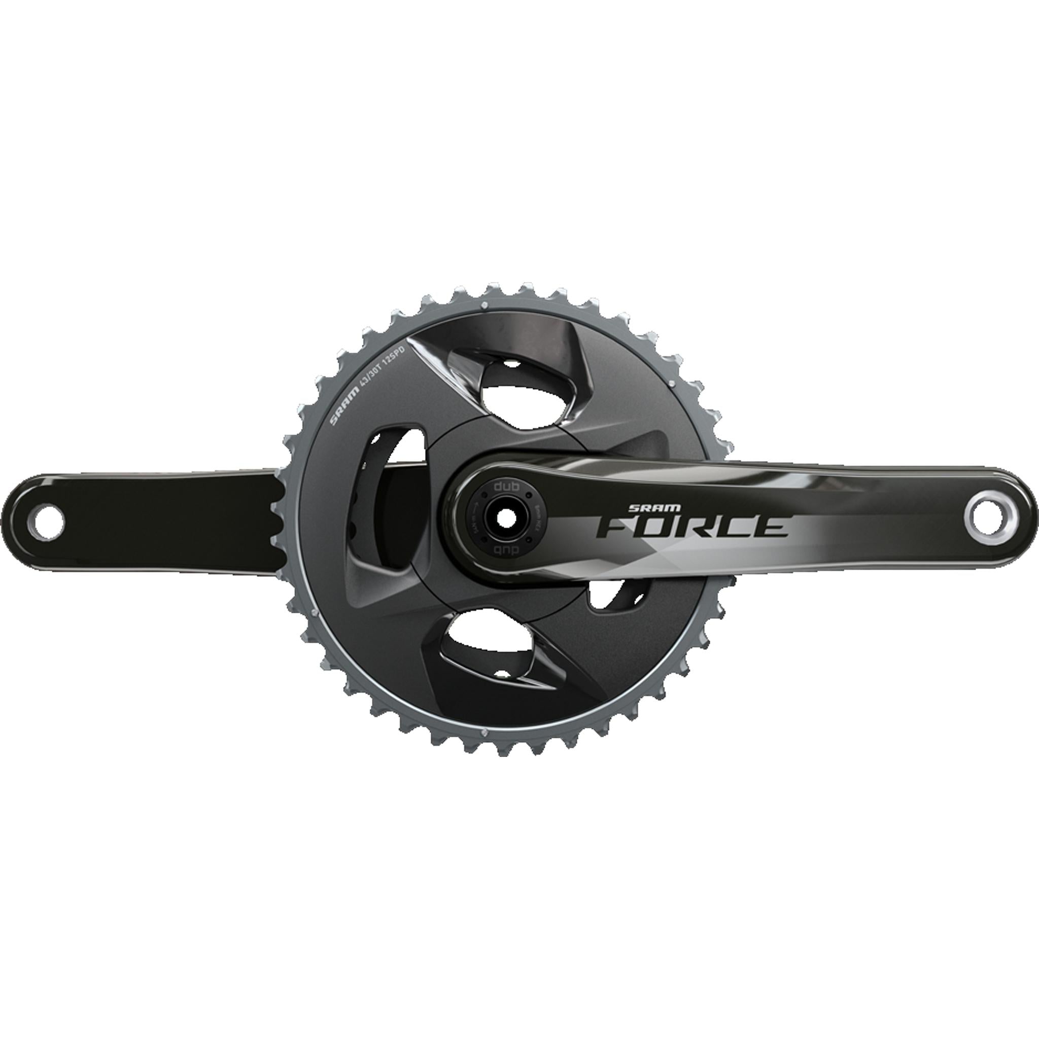 SRAM Force WIDE D1 DUB 2x12-Speed Road Crankset 43-30T 165mm Natural Carbon