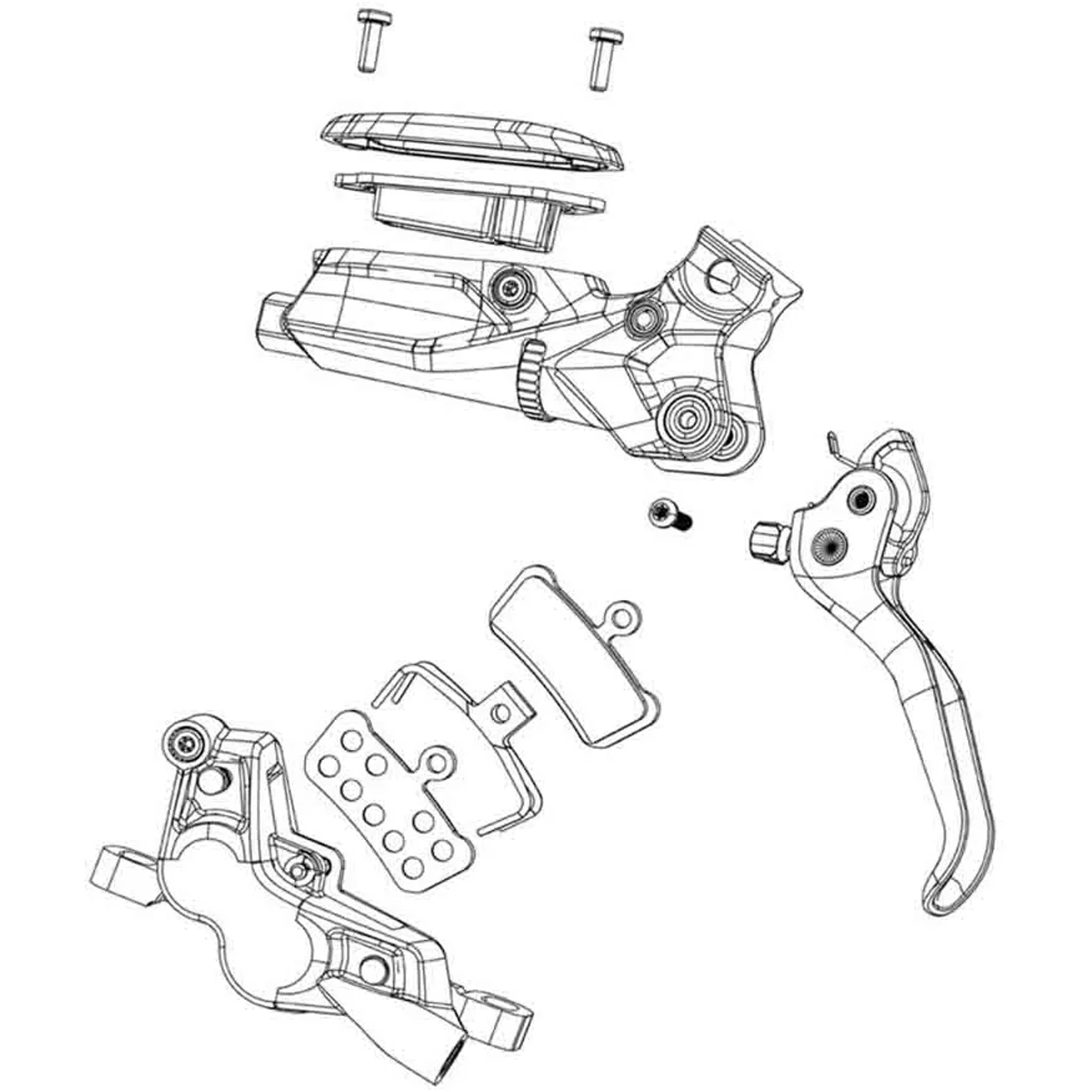 SRAM G2 RS A2 4-Piston Hydraulic Disc Brake Caliper Assembly