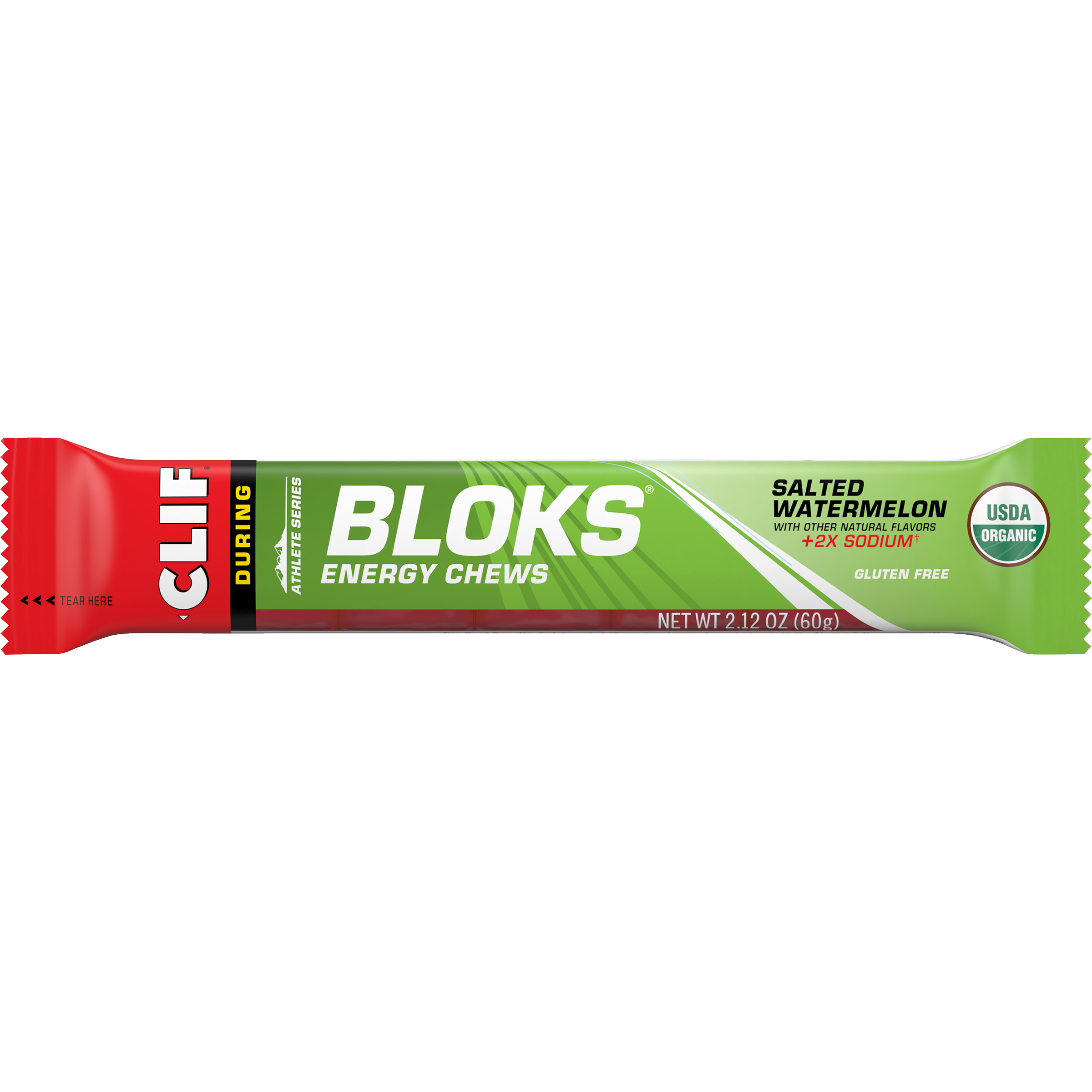 CLIF Bloks Salted Watermelon Energy Chews 60g (+2x Sodium)