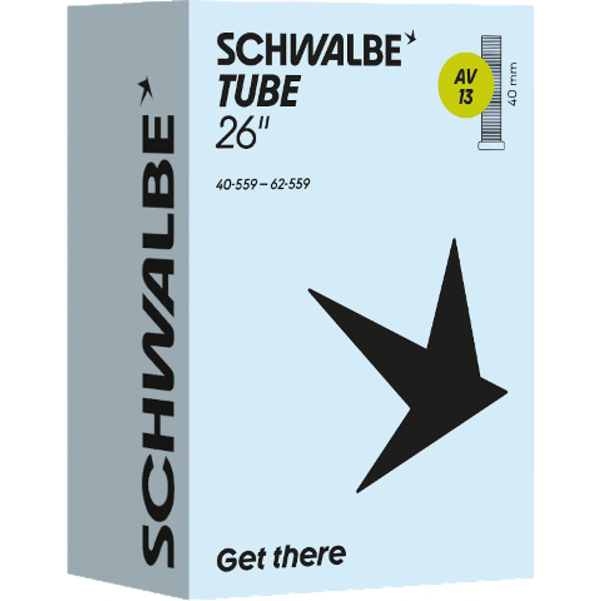 Schwalbe AV13 Schrader Valve Inner Tube 26x1.5-2.4''