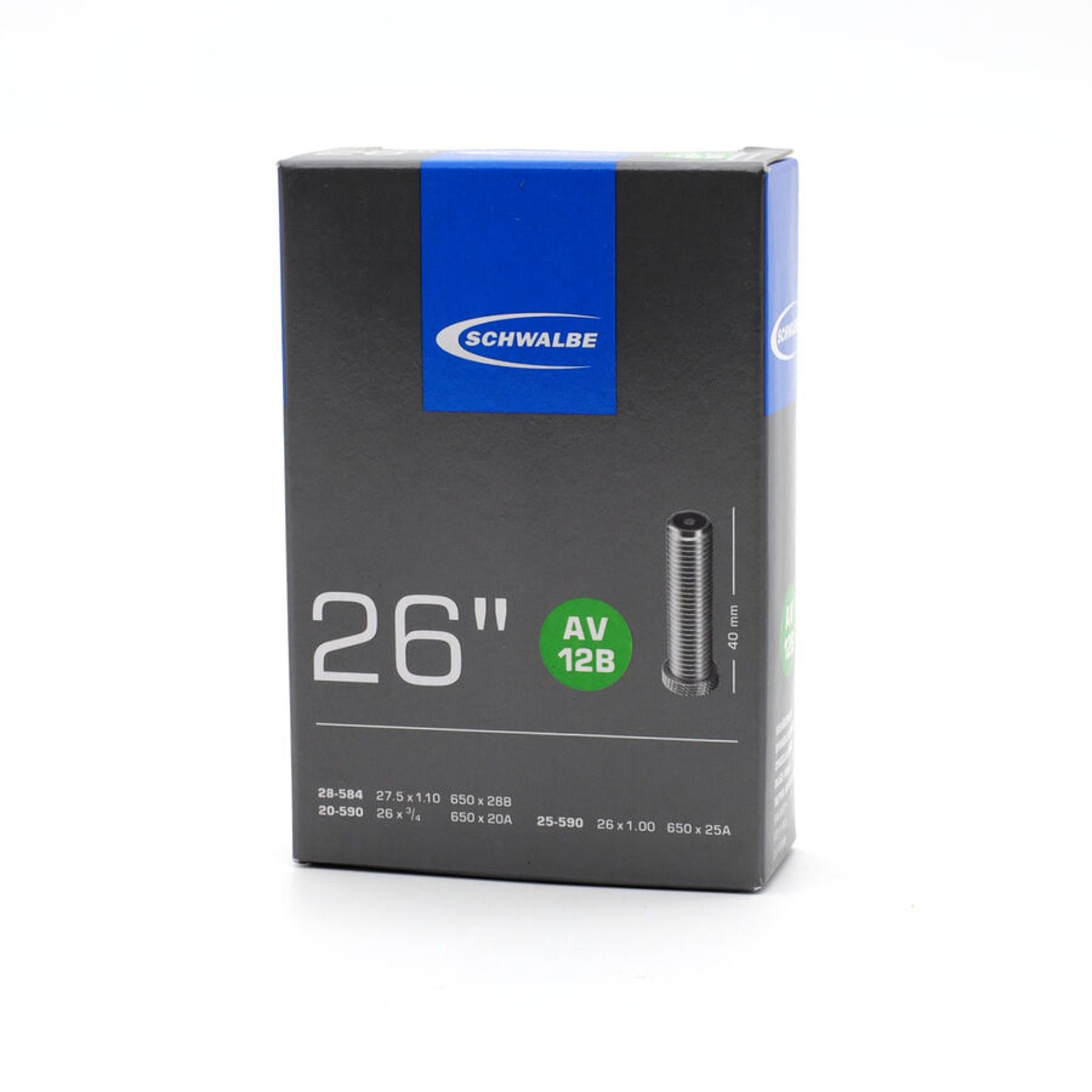 Schwalbe Airmax AV12B Schrader Valve Inner Tube 26x0.75-1.5''