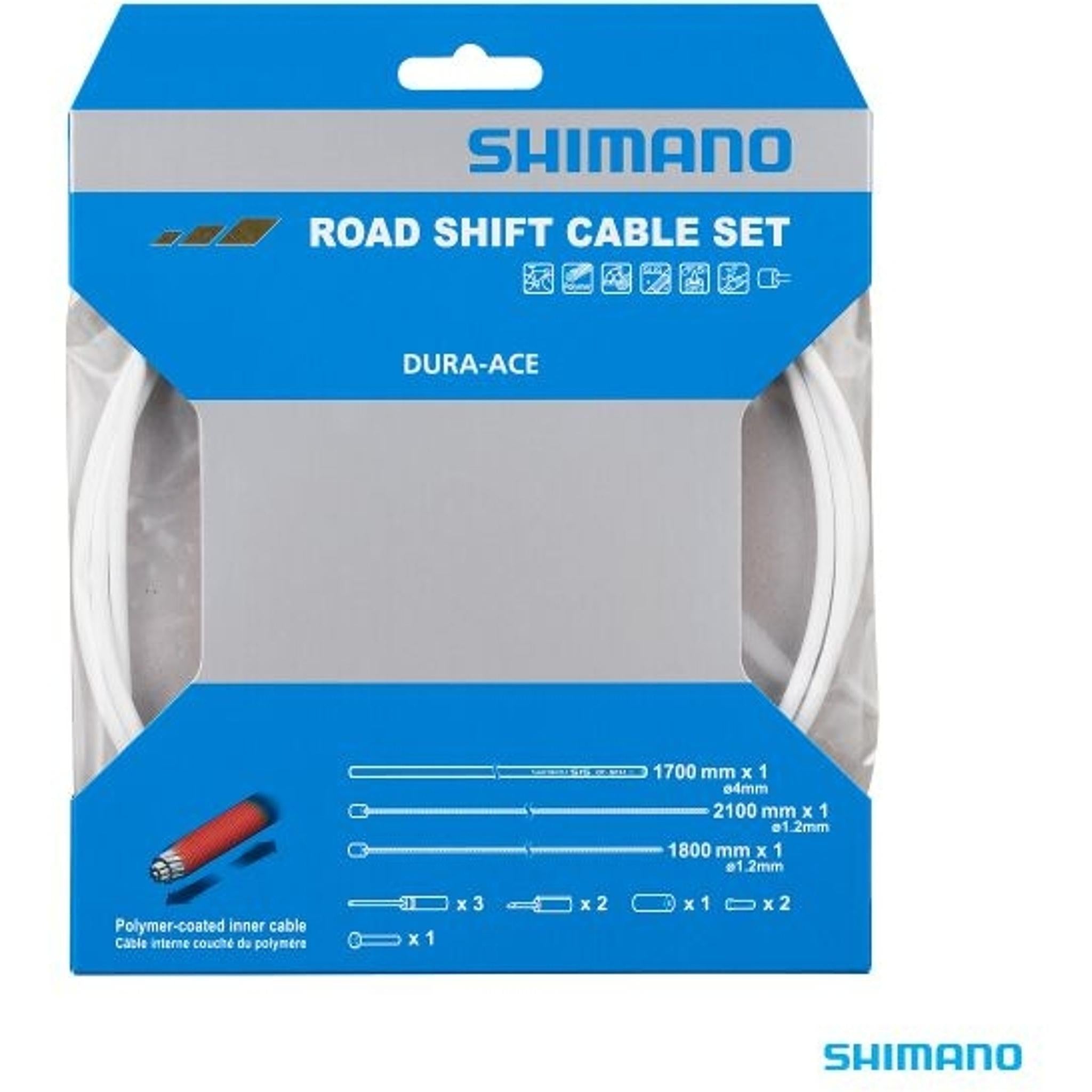 Shimano Dura-Ace ST-9000 Shift Cable Set 1700/2100/1700mm White
