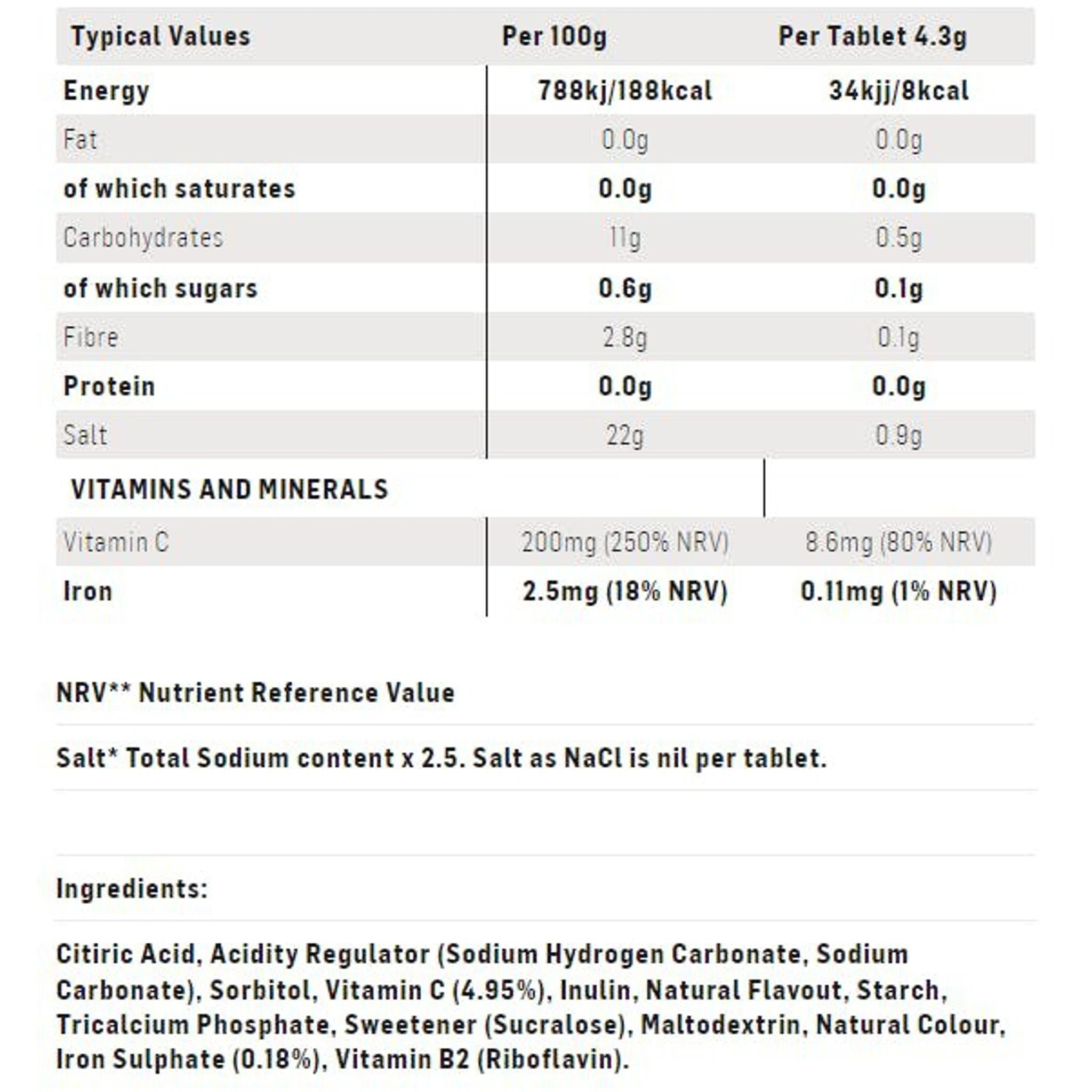 SiS GO Hydro Tablet with Vitamin C and Iron 20x4g Orange