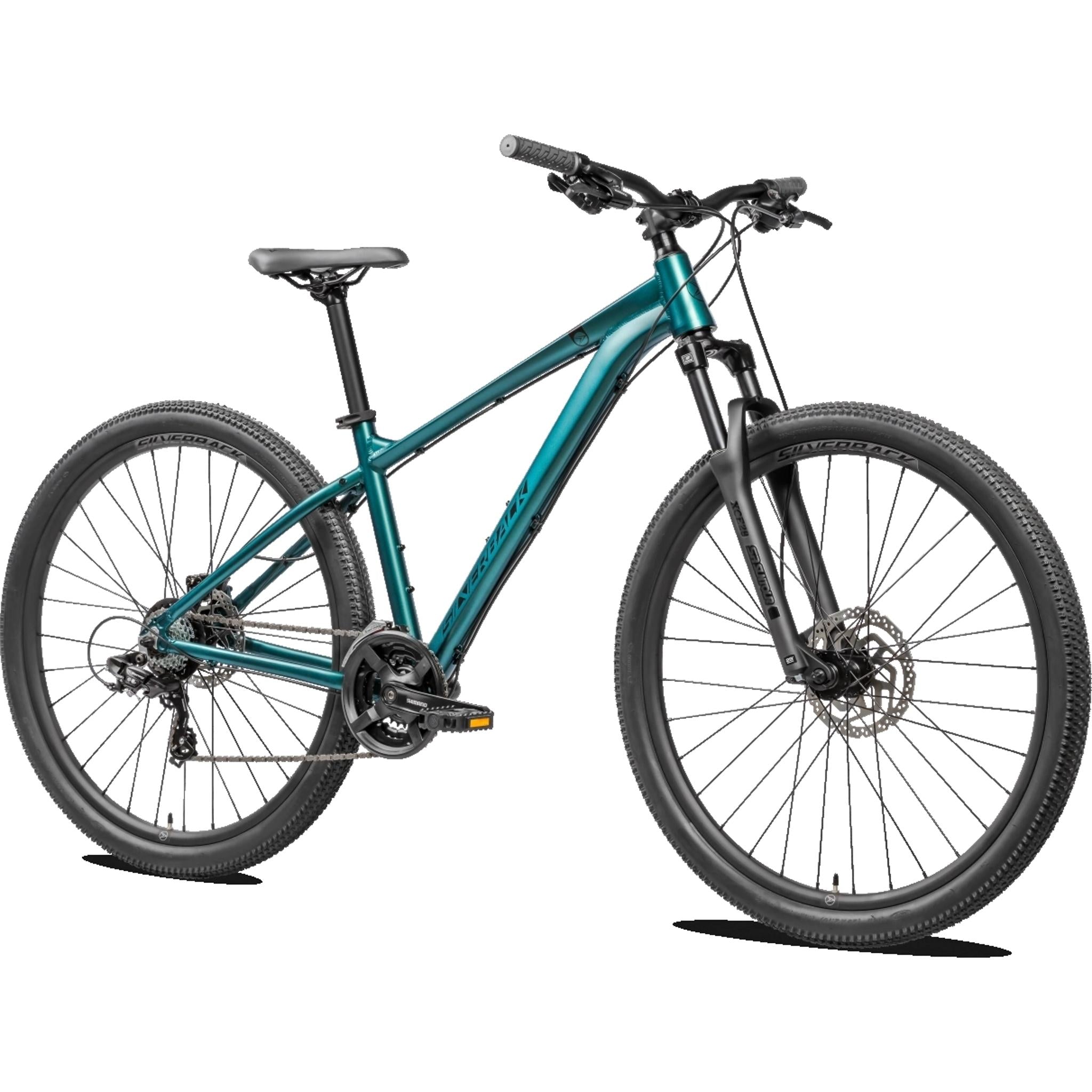Silverback SE Series 7 Hardtail Mountain Bike Emerald Metallic